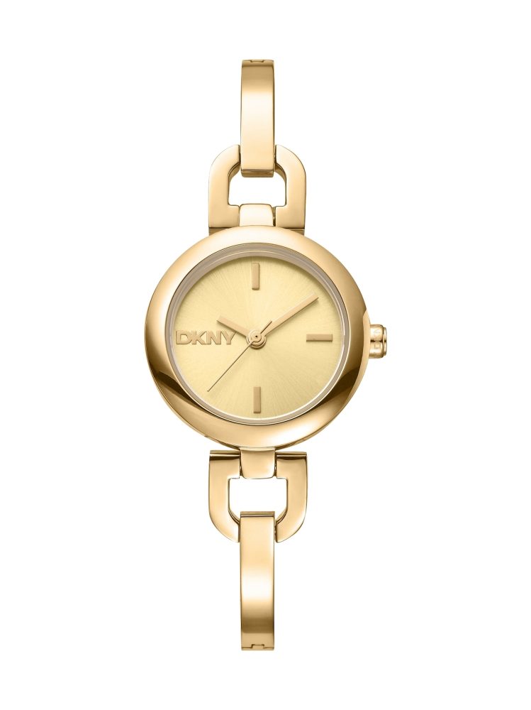 DKNY Quarzuhr DKNY Open Link / Semi-Bangle Gold Stainless Steel DK1L161M0045