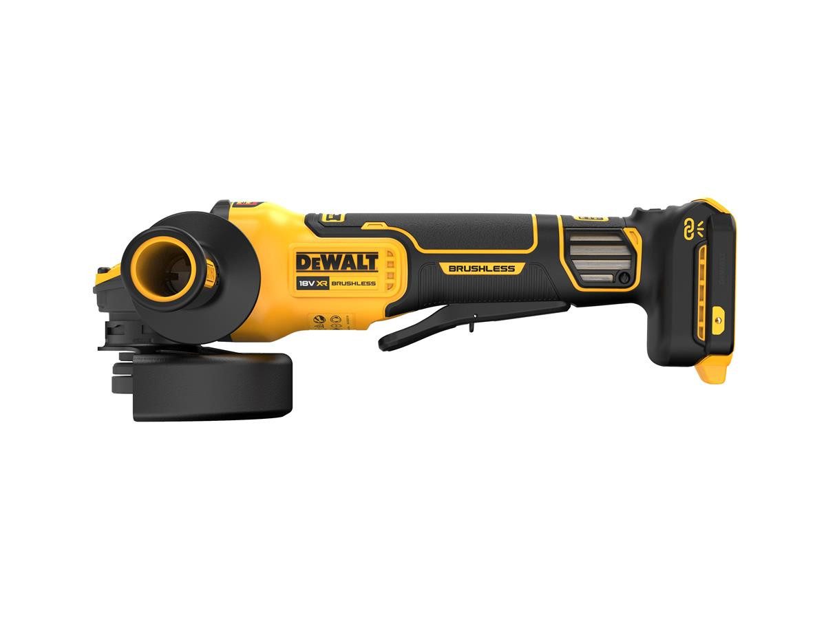 DeWalt Akku-Winkelschleifer 18V, Basisv., max. 9000 U/min, (125 mm) mit regulierbarer Drehzahl und Paddelschalter