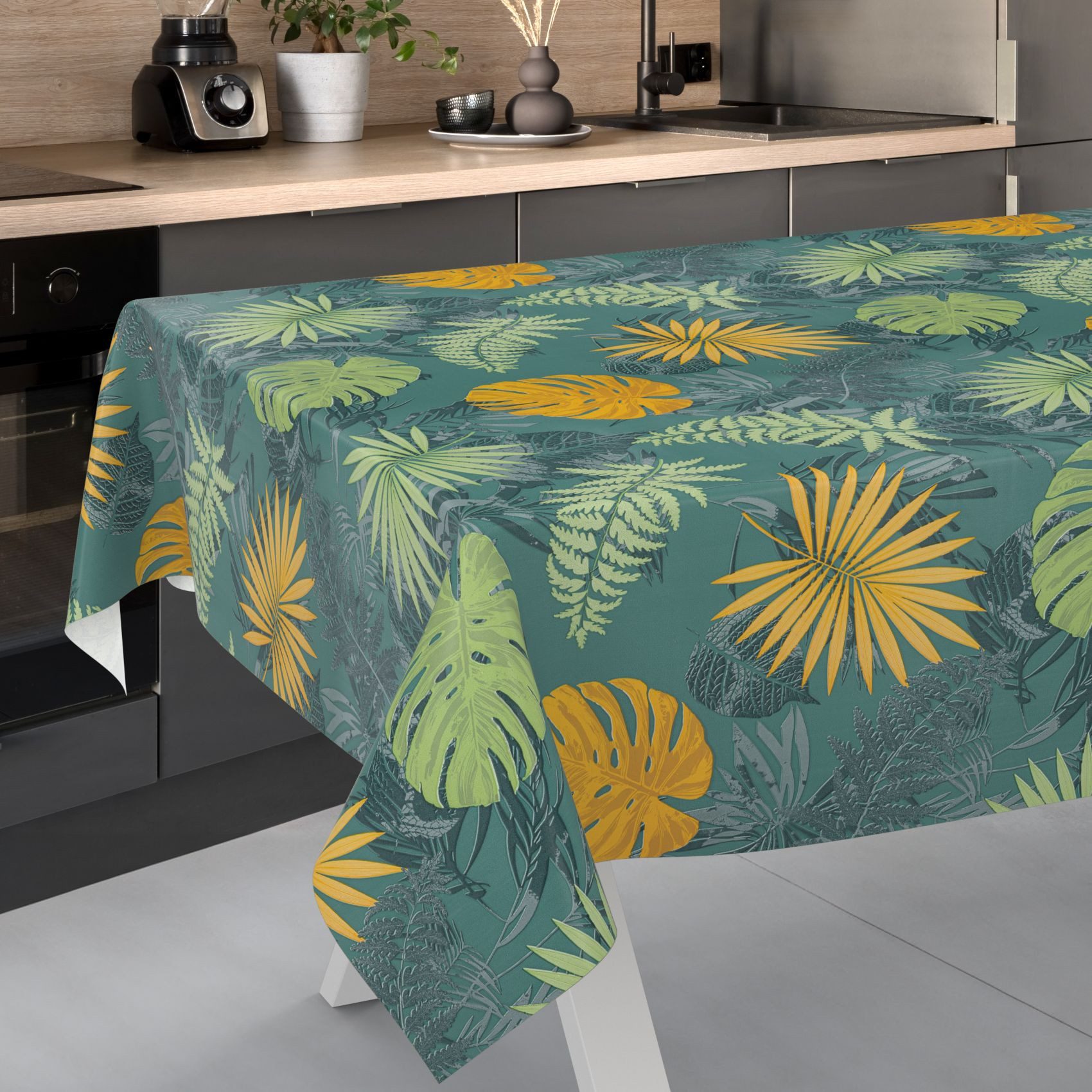 ANRO Tischdecke Wachstuch abwaschbar Jungle Tischwäsche günstig online kaufen
