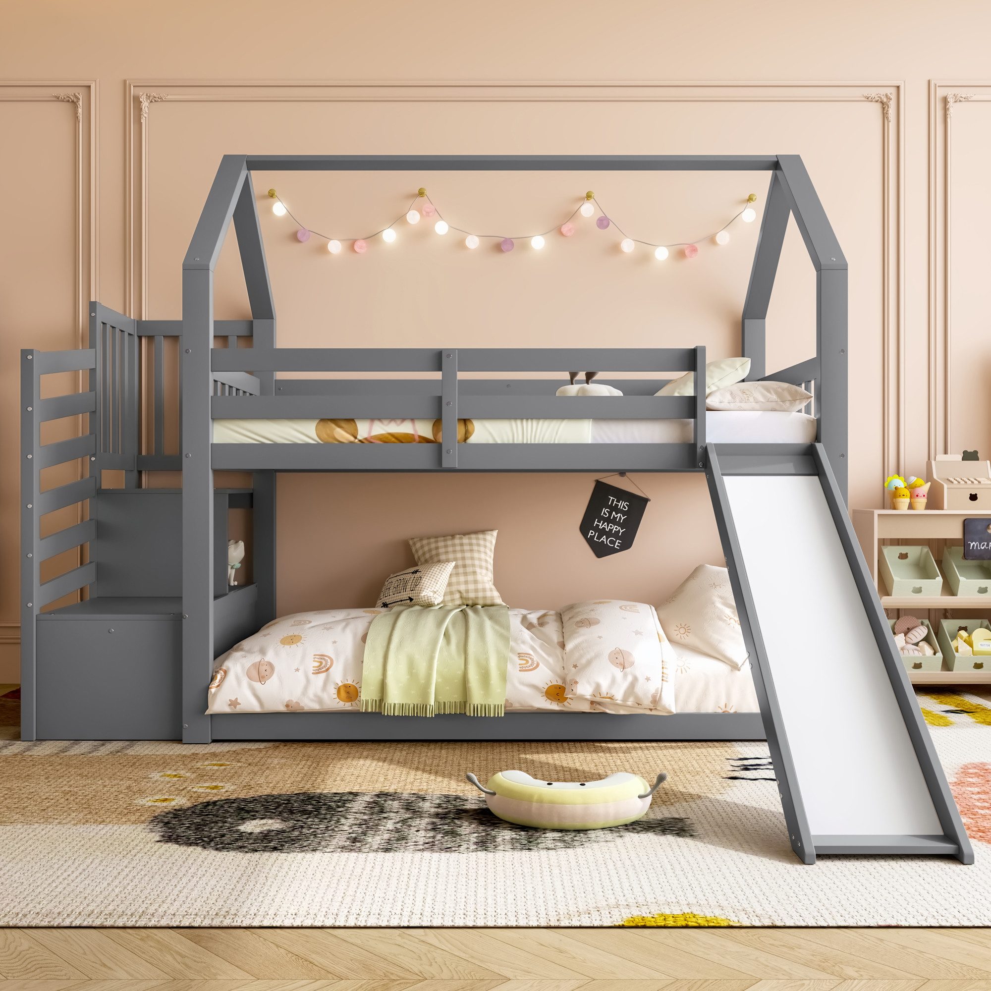 Flieks Etagenbett, Kinderbett mit Treppe & günstig online kaufen