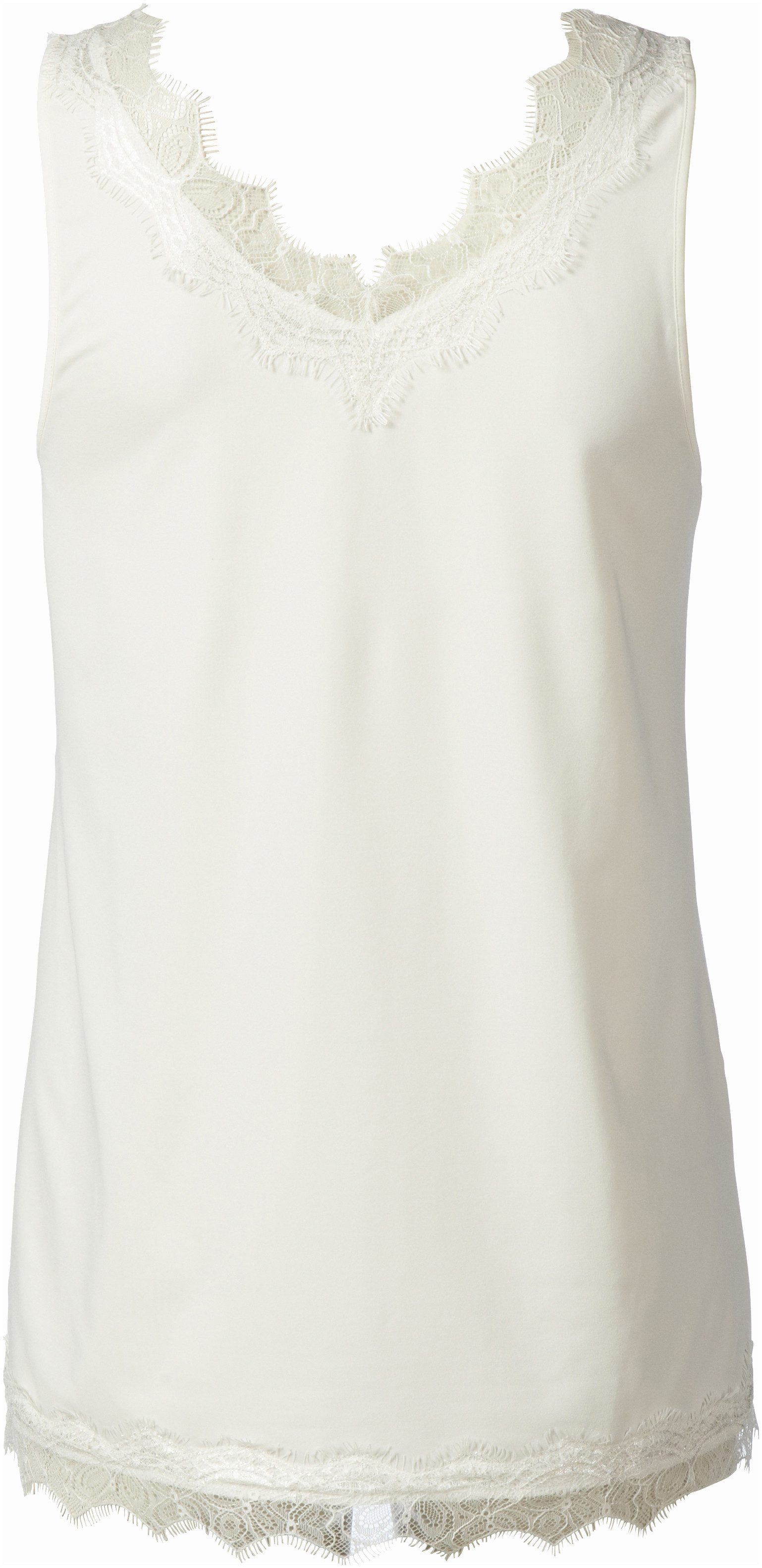 rosemunde Unterziehshirt Billie Tank Top Vintage-Spitzenbesatz an V- Aussch günstig online kaufen