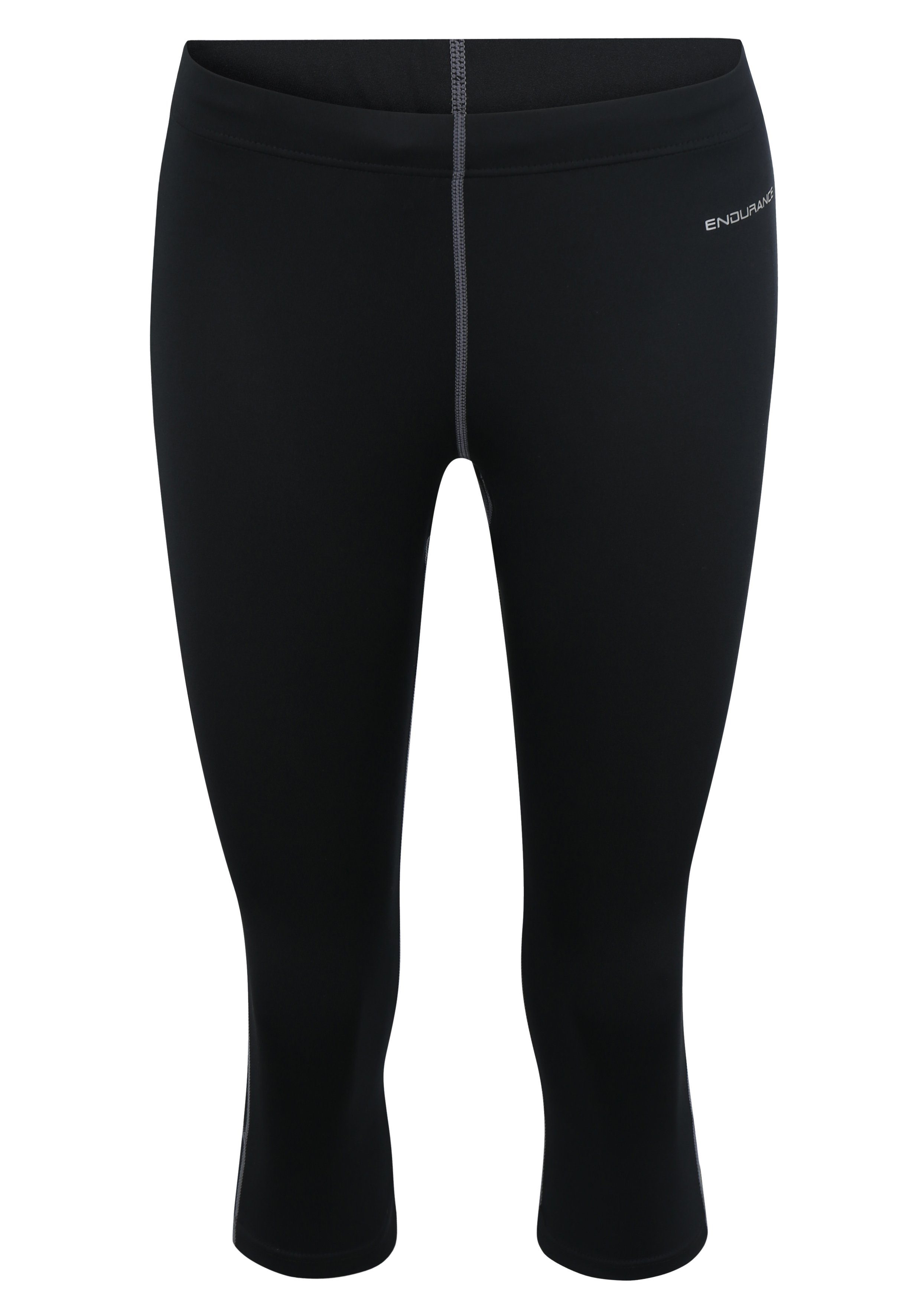 Lauftights schwarz-grau ENDURANCE Elementen XQL mit Zaragosa reflektierenden