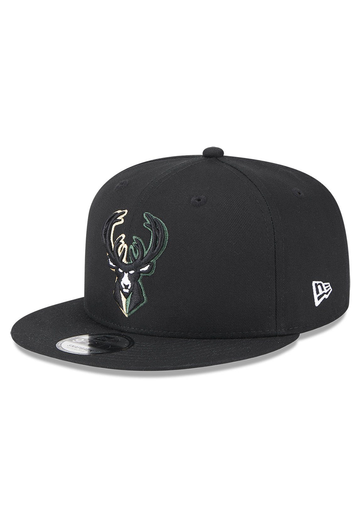 New Era Snapback Cap New Era Split Logo 9Fifty Snapback Cap MILWAUKEE BUCKS Schwarz | Baseball Caps