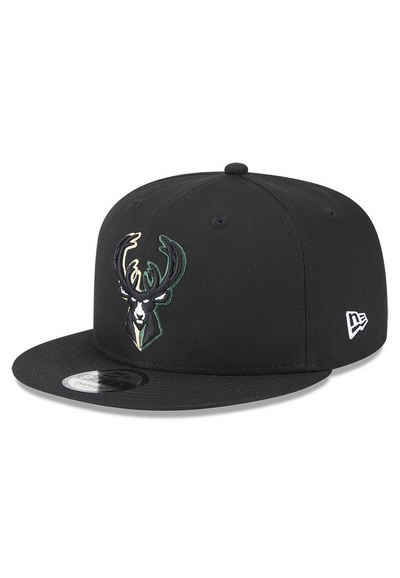 New Era Snapback Cap New Era Split Logo 9Fifty Snapback Cap MILWAUKEE BUCKS Schwarz