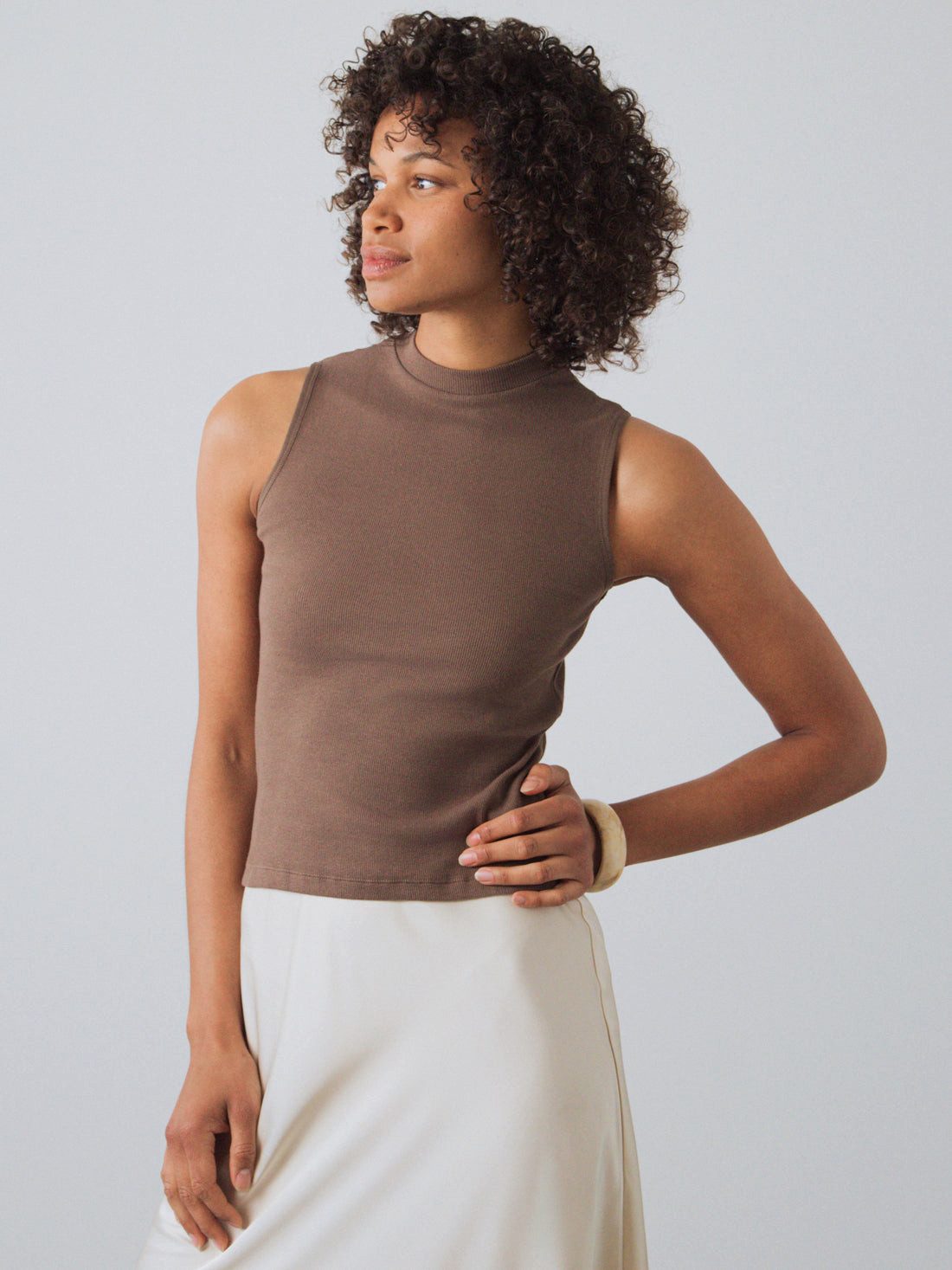 HONEST BASICS Tanktop Mock-Top