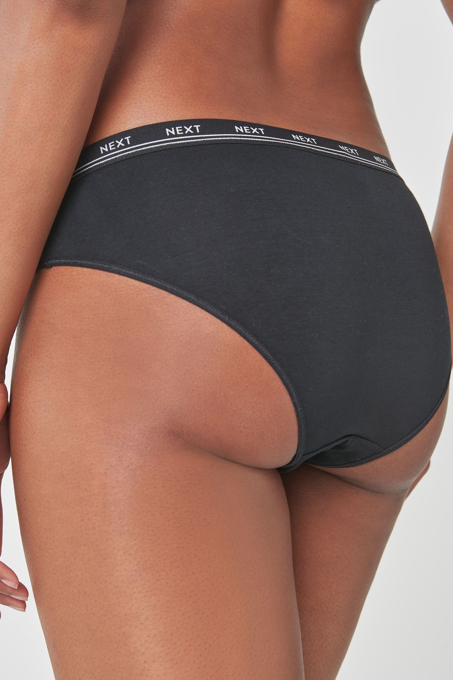 Next Bikinislip Bikinislip mit Logo und Baumwolle, 4er-Pack (4-St)