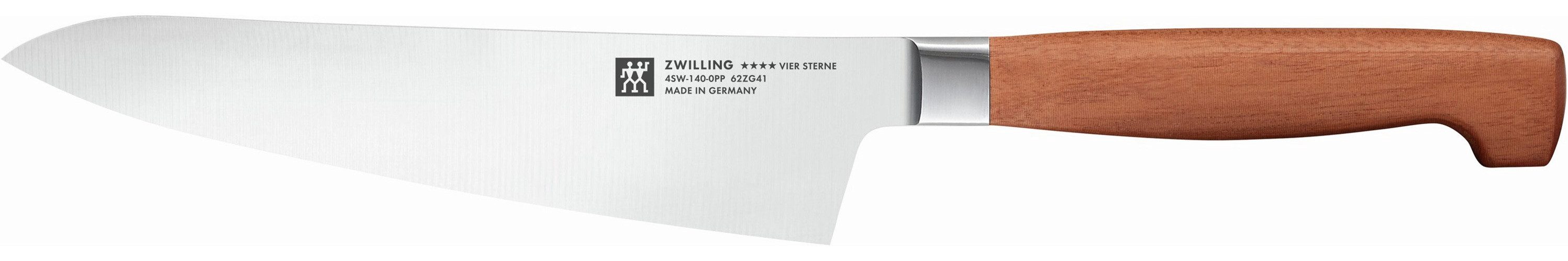 Zwilling Kochmesser **** VIER STERNE Wood, Made in Germany, Eigehärtete Klinge, FSC-Zertifizitiertes Holz
