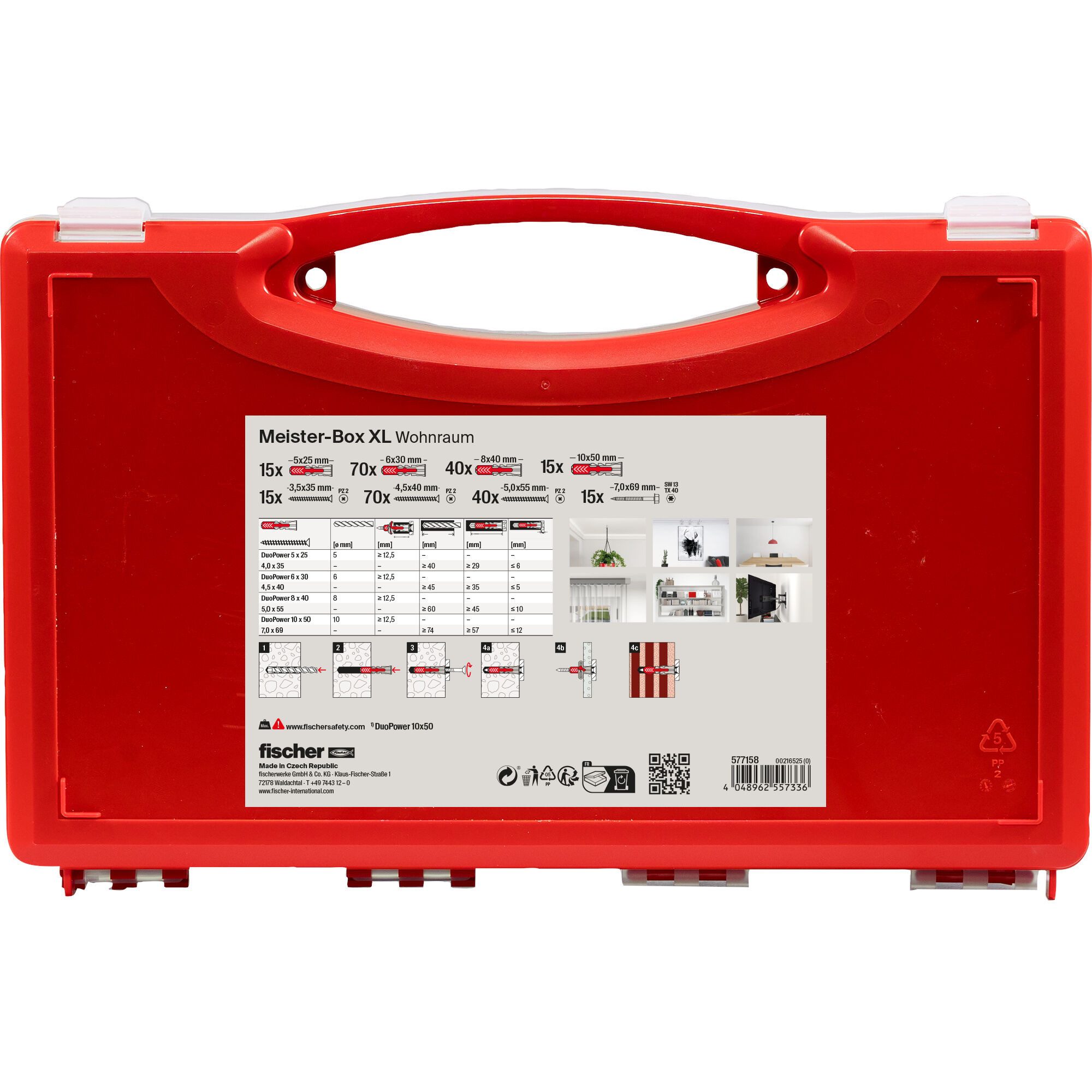 Fischer Schraube fischer Meister-Box XL Wohnraum + Schrauben