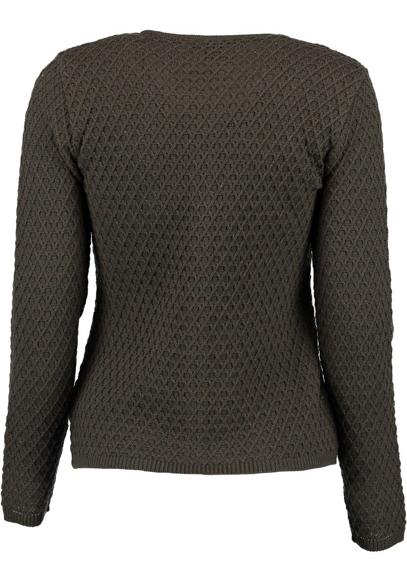 OS Trachten Strickjacke Hadeko Damen Trachtenjacke mit Zopfmuster