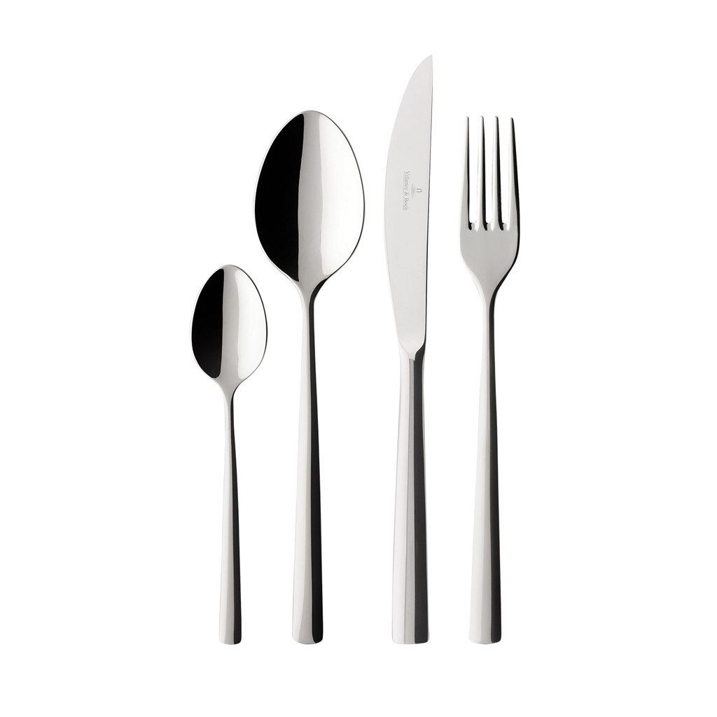 Villeroy & Boch Besteck-Set Piemont Tafelbesteck 144er Set (144-tlg), Edelstahl, Spülmaschinenfest
