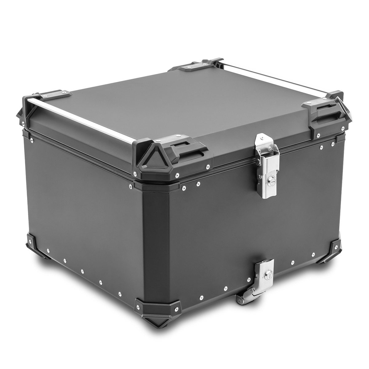 Bagtecs Topcase Set Motorrad Aluminium Topcase 100L + Sozius Rückenpolster # XB100 Alu