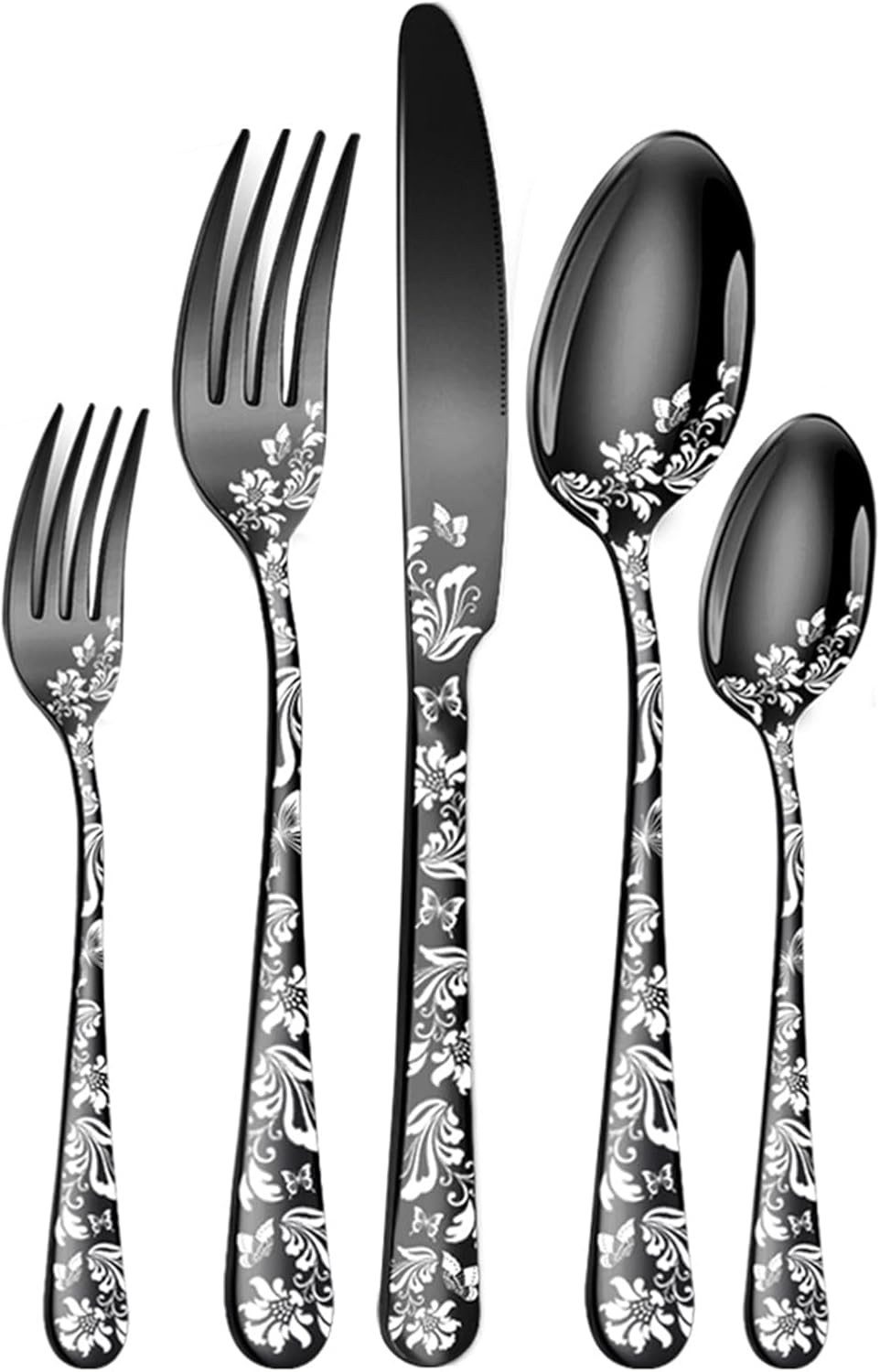 Auledio Besteck-Set Besteck Set für 4 Personen,20-tlg Edelstahl Essbesteck&Steakmesser (20-tlg), 4 Personen