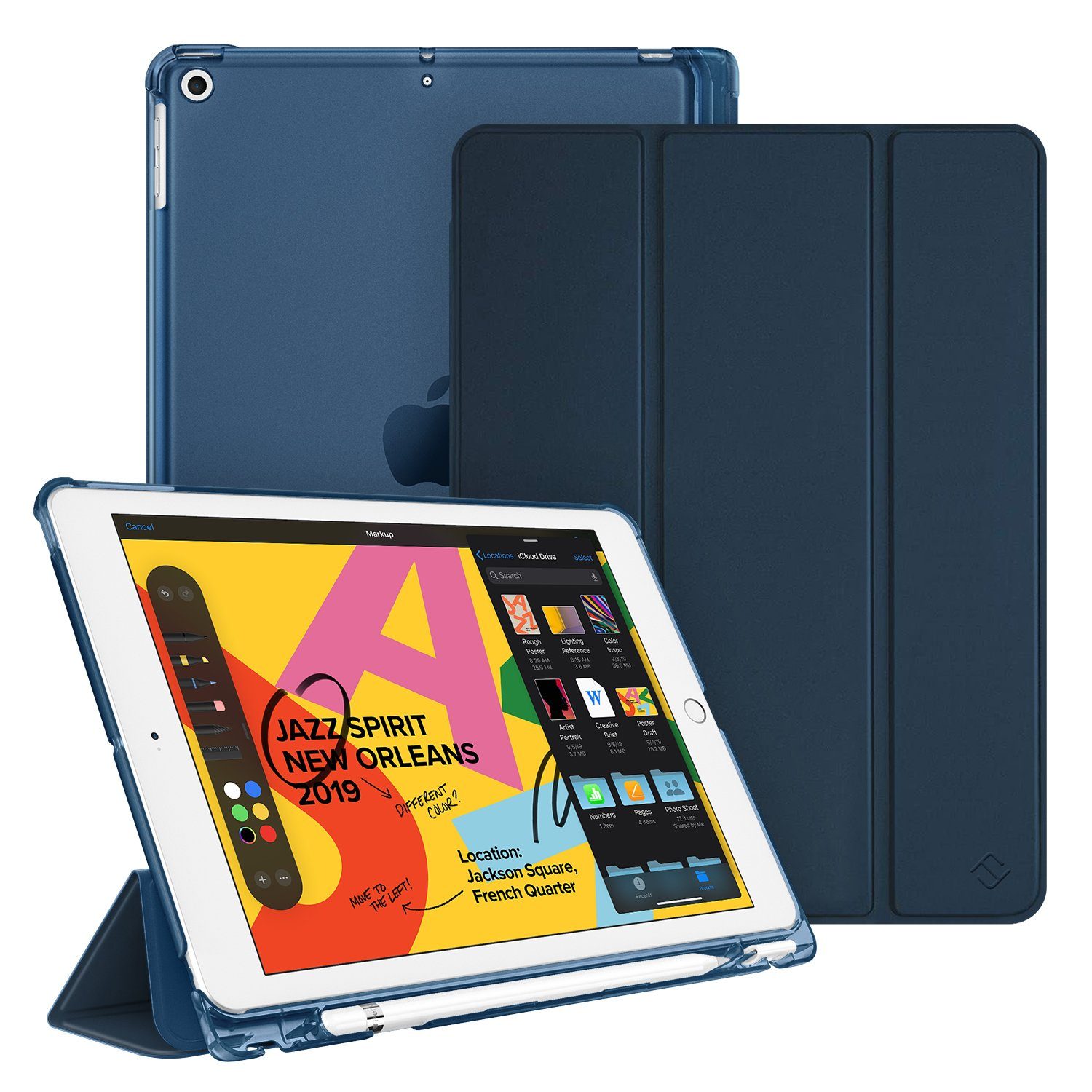 Apple Ipad 9 Generation Hülle Mit Stifthalter Fintie Tablet-Hülle Hülle für iPad 9. Generation 2021 / 8. Gen 2020 / 7