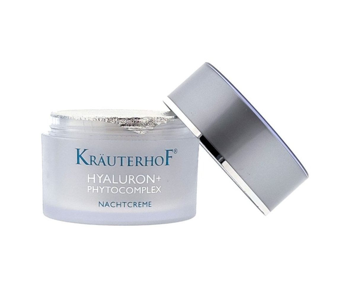 Kräuterhof Nachtcreme KräuterhoF Hyaluron+Phytokomplex Nachtcreme 50 ml Feuchtigkeitspflege mit Hyaluronsäure, 1-tlg.