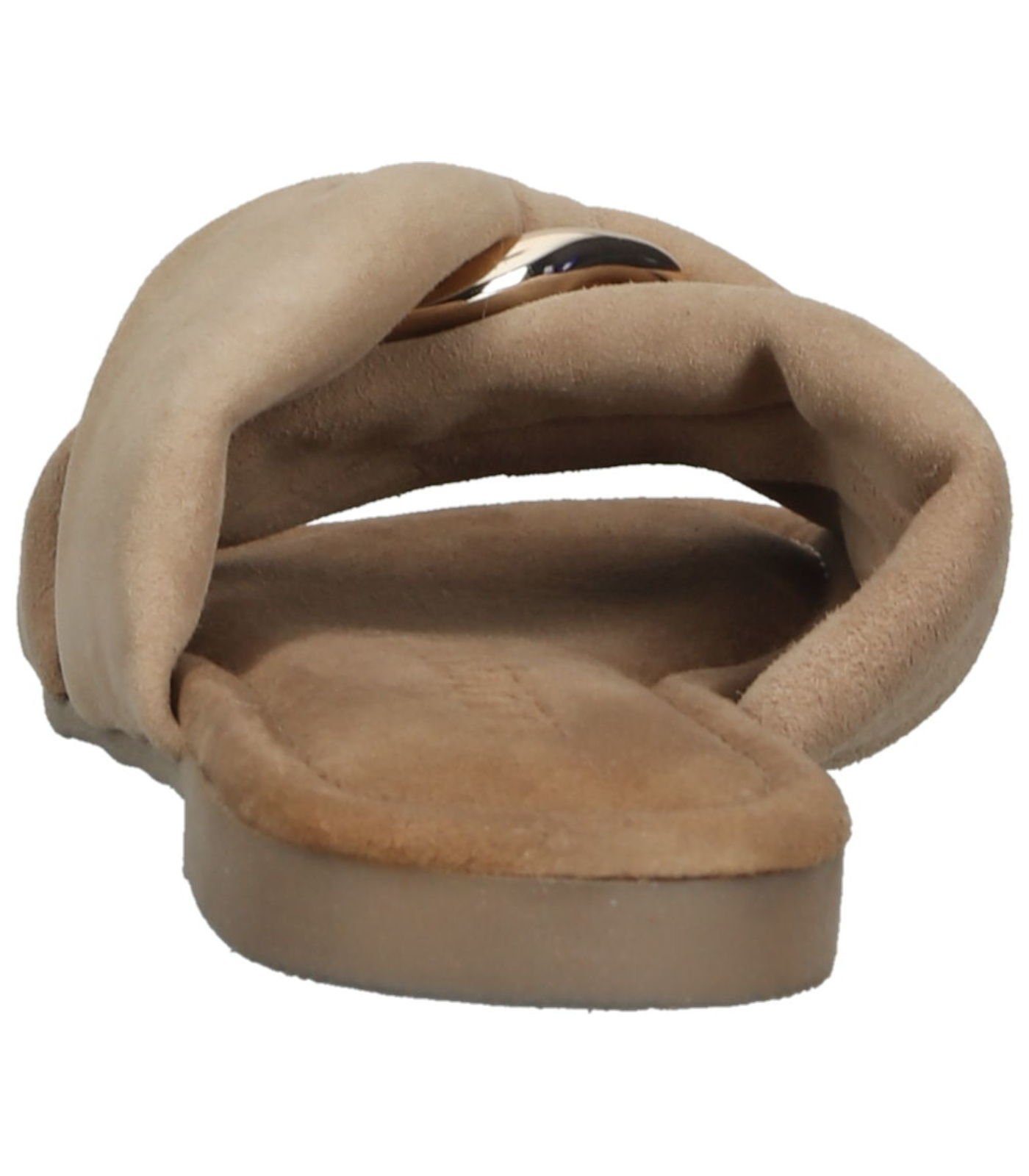 Beige Pantolette Pantoletten Lazamani Leder