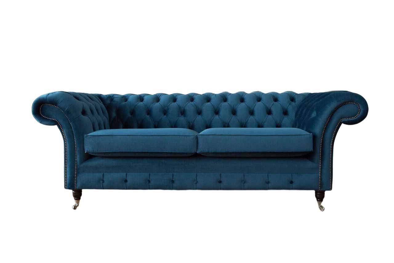 JVmoebel Chesterfield-Sofa, Sofa Dreisitzer Chesterfield Wohnzimmer Sofas Klassisch Design