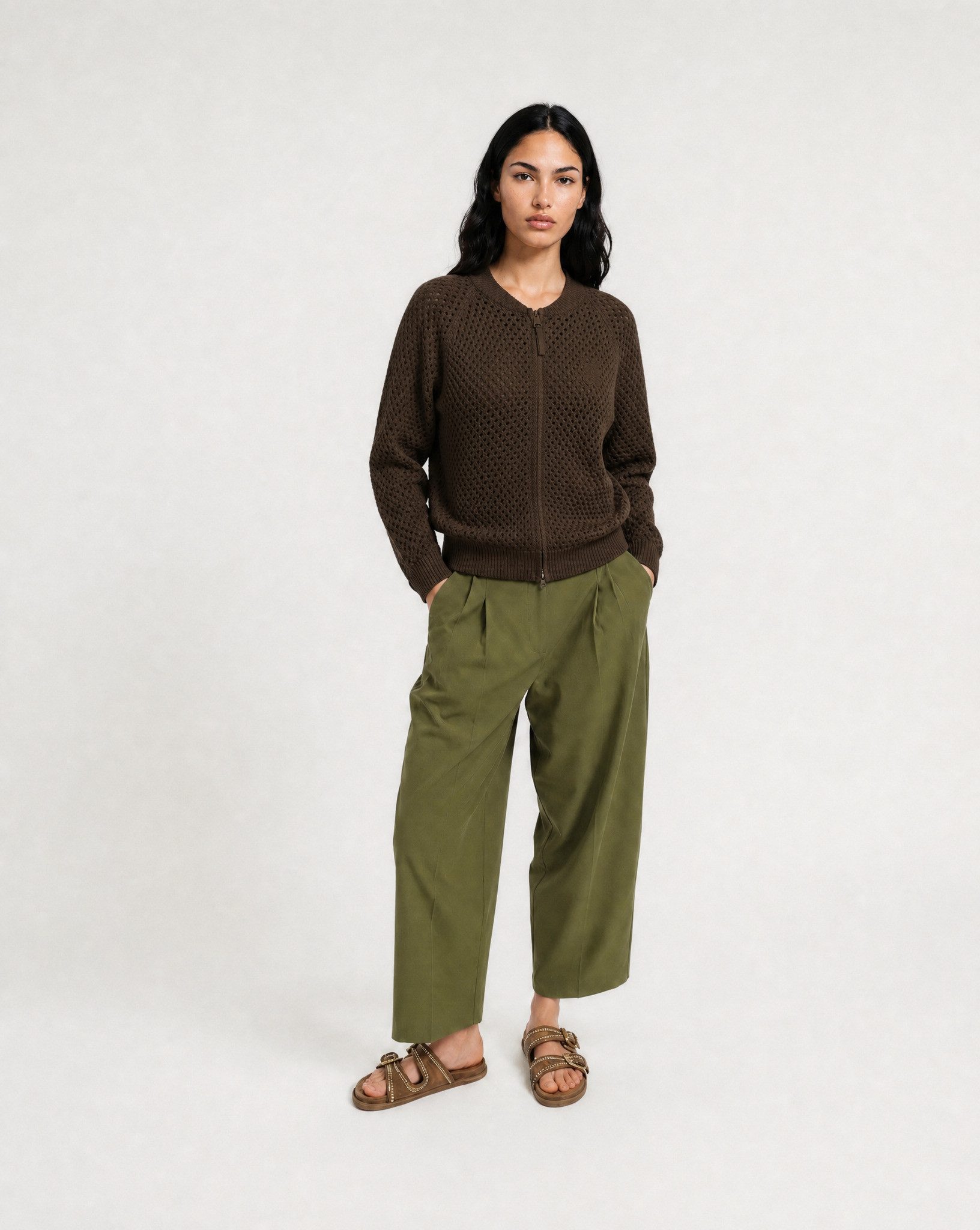 Smith & Soul Strickjacke mit Lochmuster
