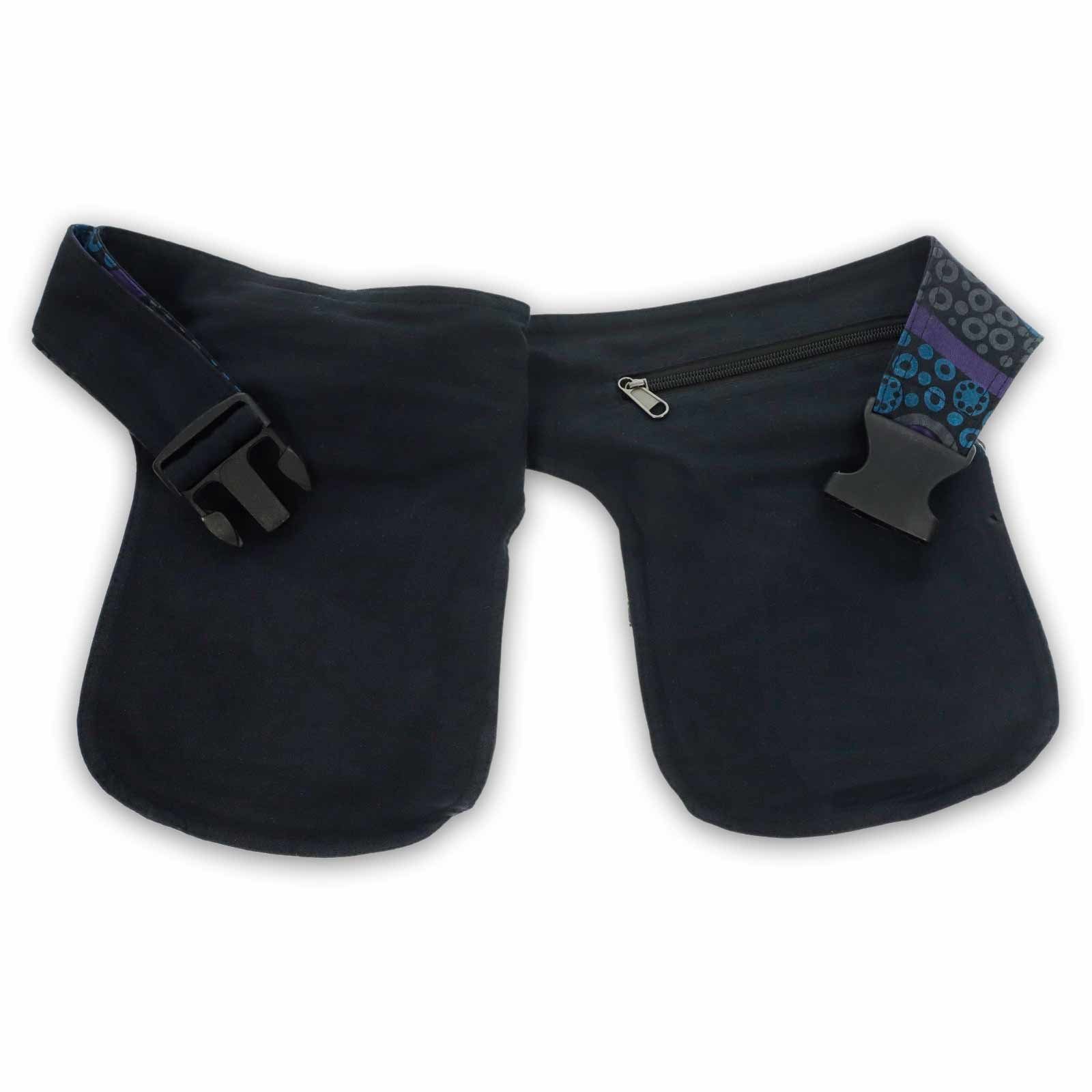 KUNST UND MAGIE Bauchtasche Doppel Bauchtasche Sidebag Gürteltasche Festiva günstig online kaufen