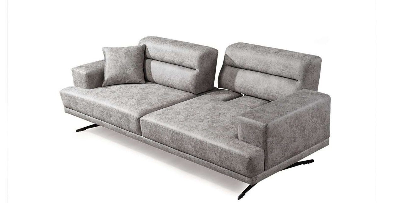 Design Wohnzimmer-Set, Sitz Sofagarnitur 3+1+1 Sofa Sitzer Sofas Leder JVmoebel Polster Sessel
