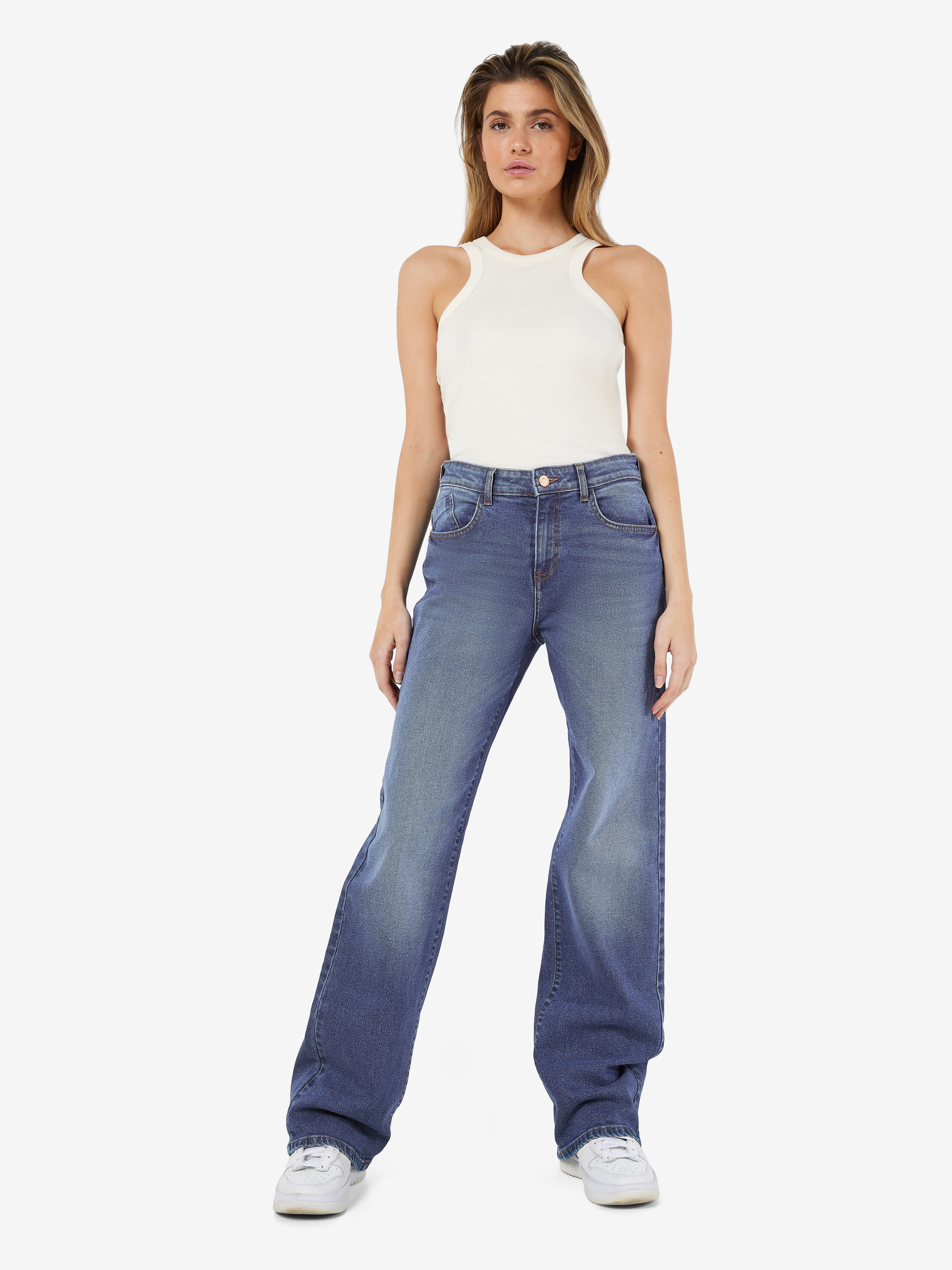 Noisy may Weite Jeans NMYOLANDA NW WIDE JEANS AZ308MB FWD NOOS extra lang