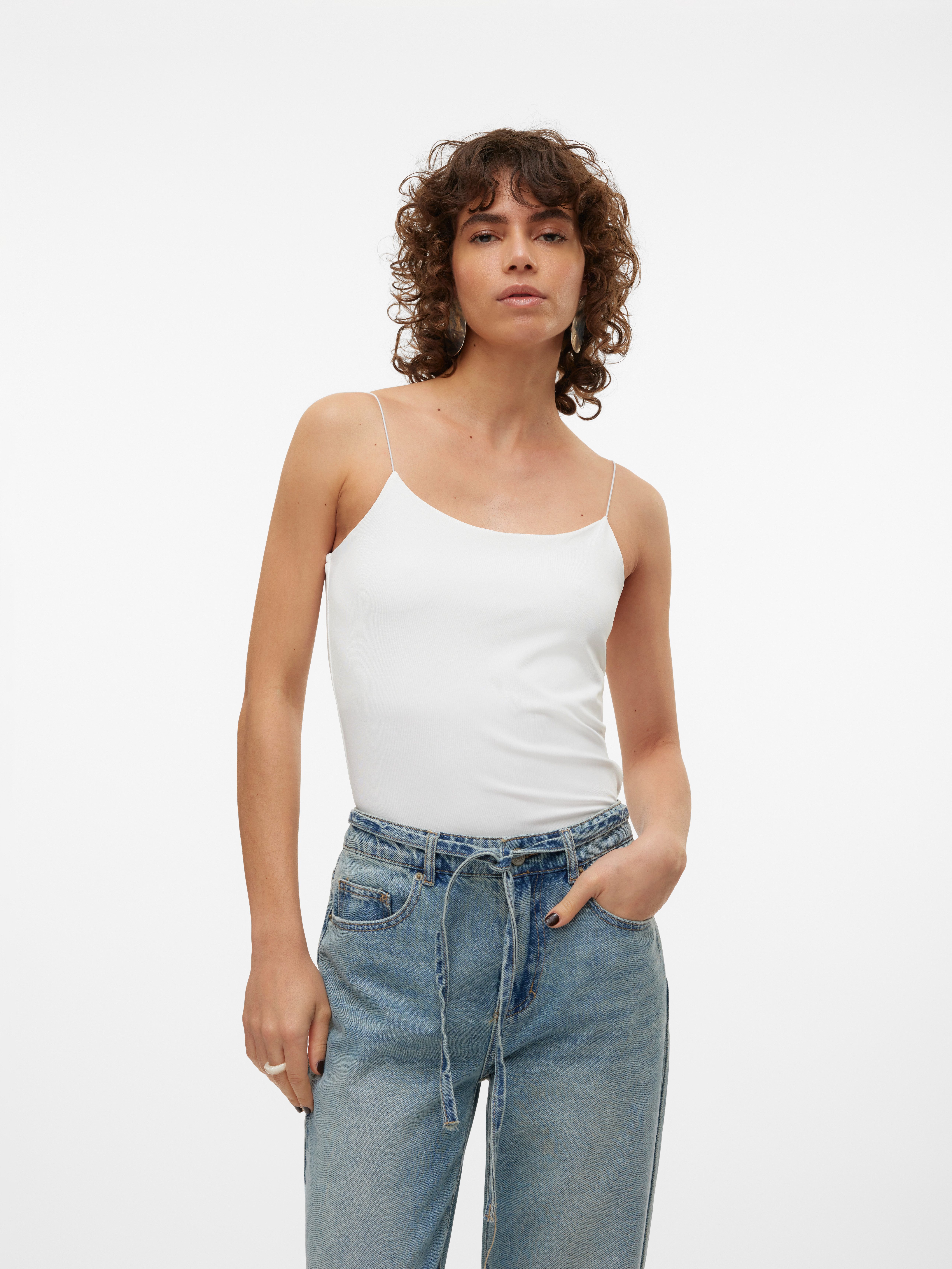 Vero Moda Spaghettitop VMMILLION SHORT SINGLET TOP JRS NOOS Materialmix