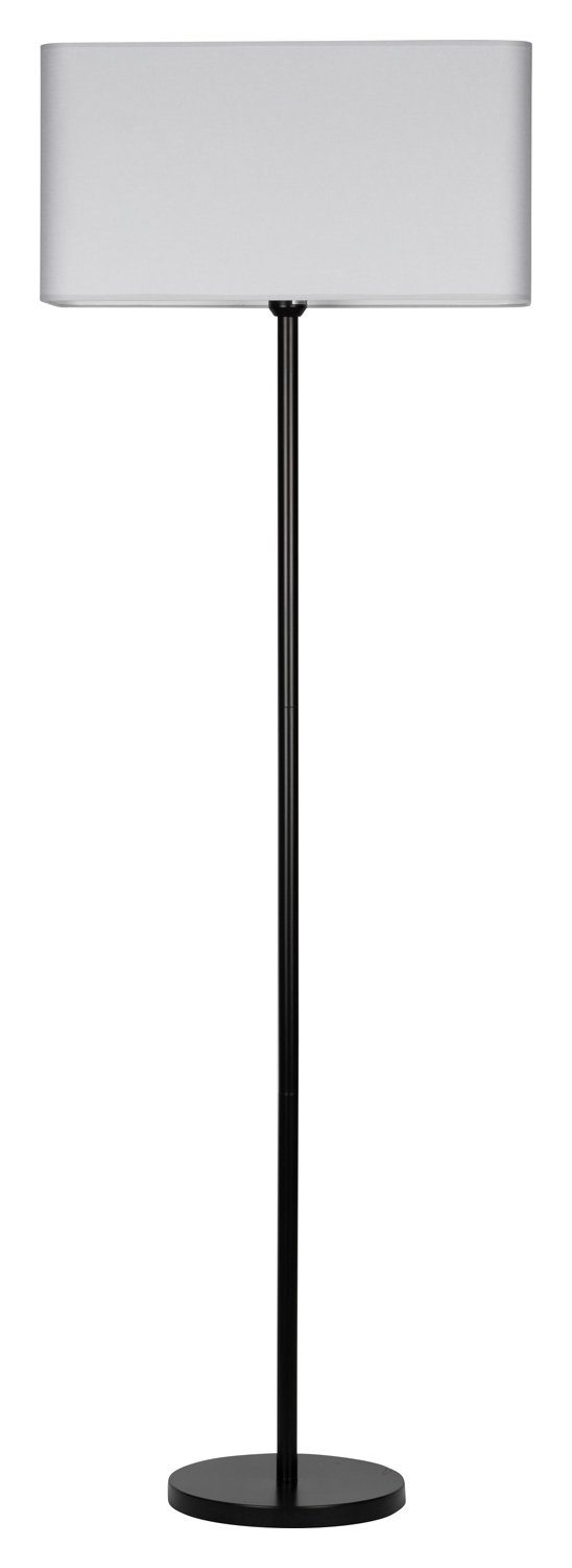 CASSIDA, Stoff Leuchtmittel, Grau, 1-flammig, cm, 168 Schwarz, ohne MONDO Höhe Metall, Stehlampe