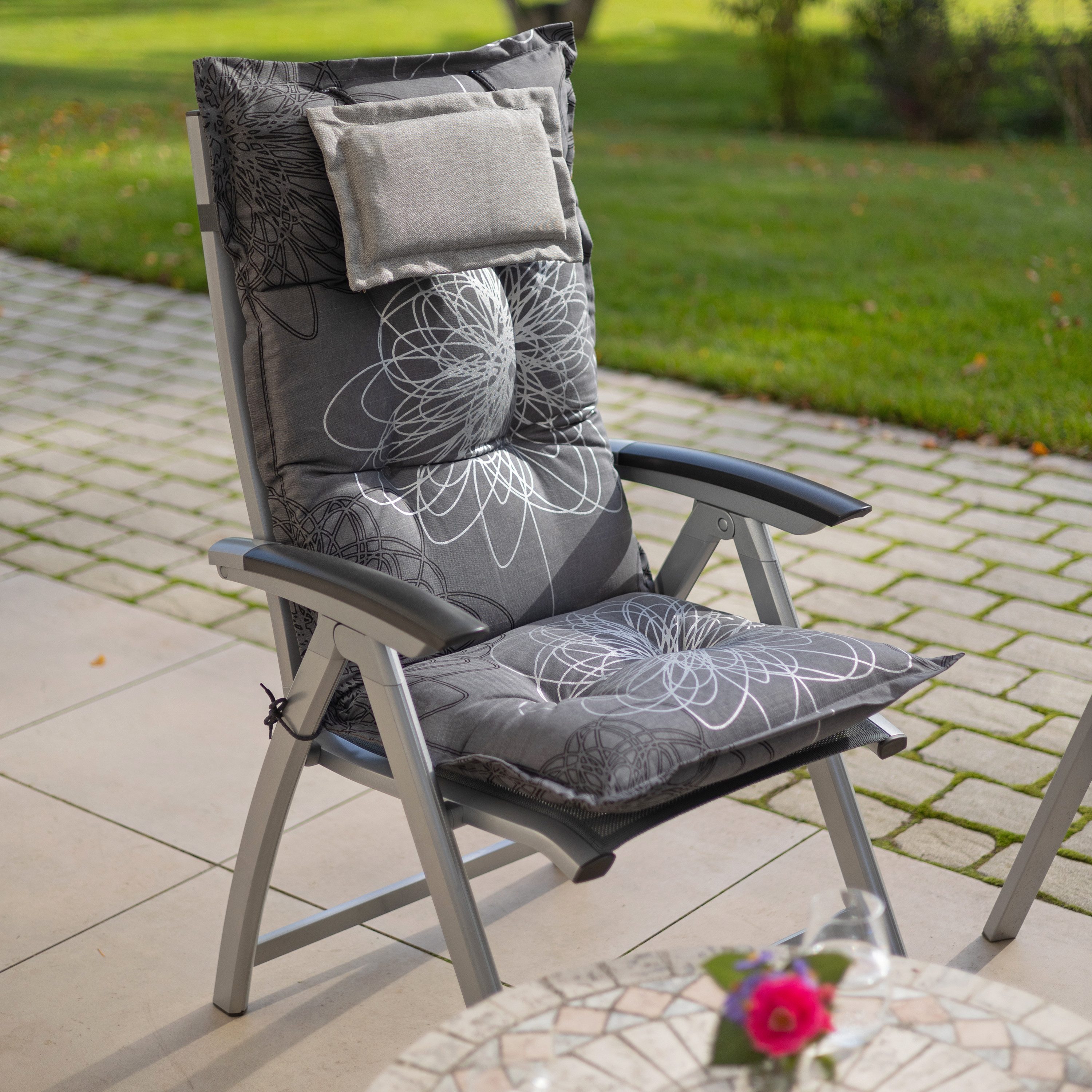 Herlag Hochlehnerauflage Ava Gartenstuhlauflage Hochlehner, abnehmbares günstig online kaufen