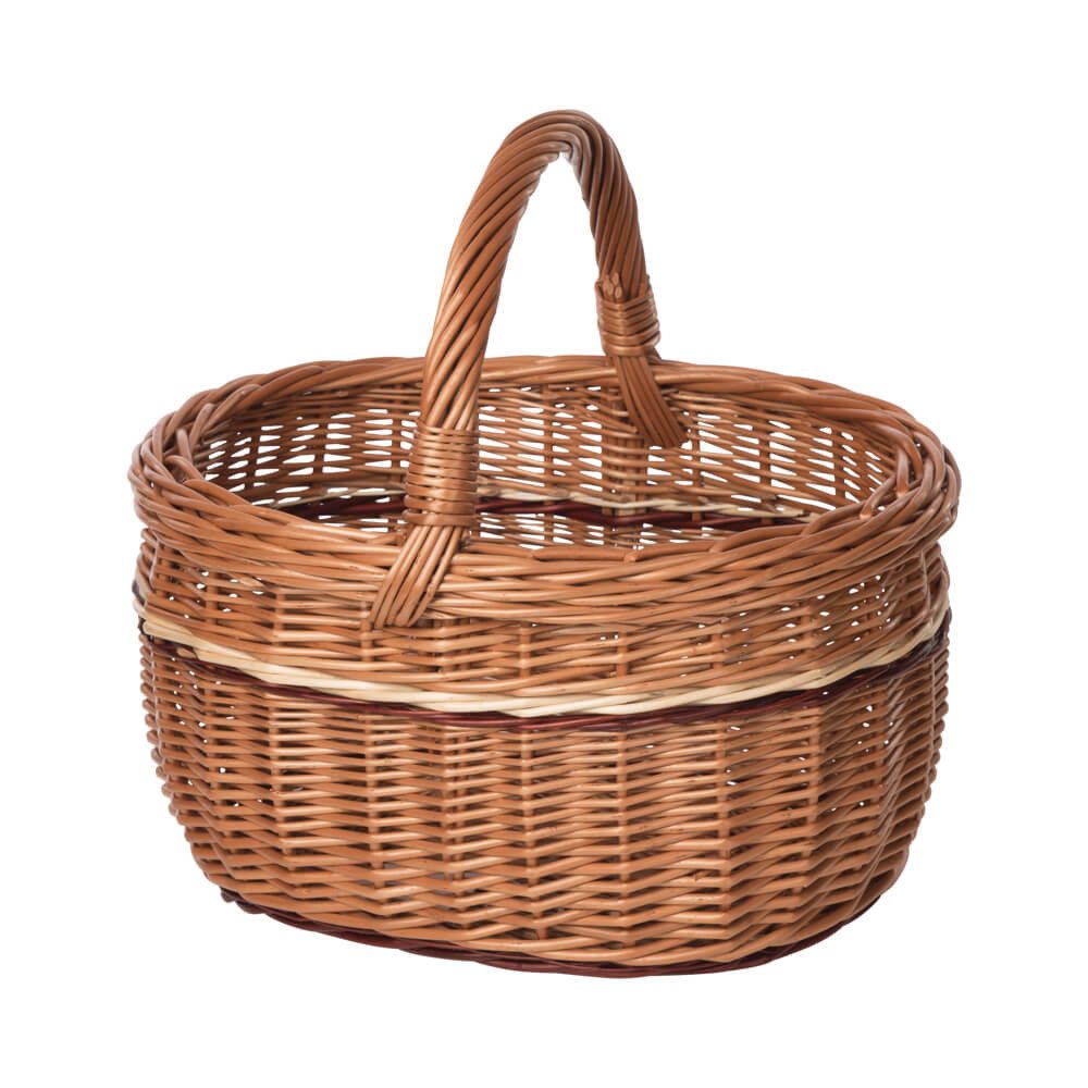 Holzwaren Wasmer Einkaufskorb Weidenkorb "Oval" günstig online kaufen