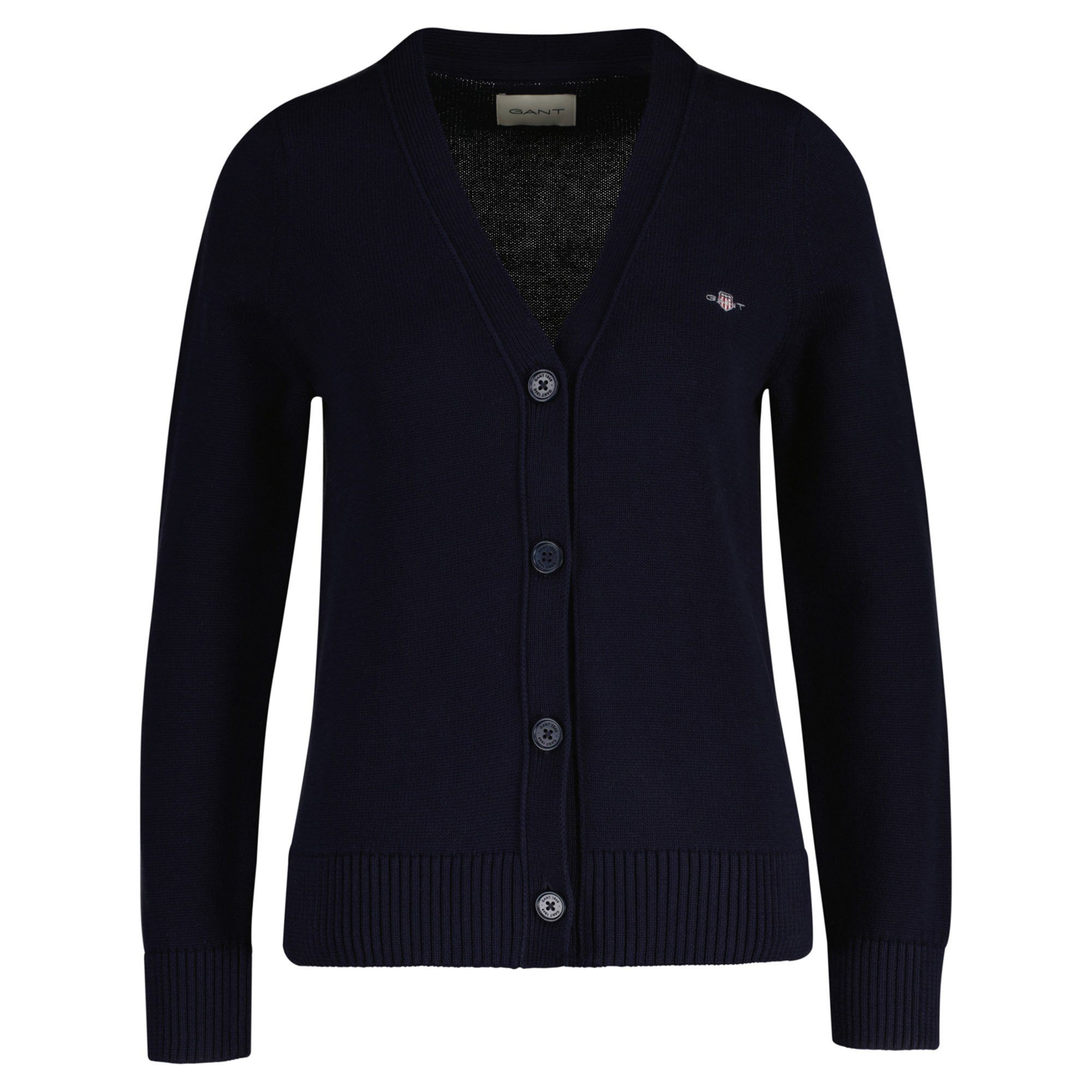 Gant Sweater Damen Strickjacke Baumwolle CLASSIC günstig online kaufen