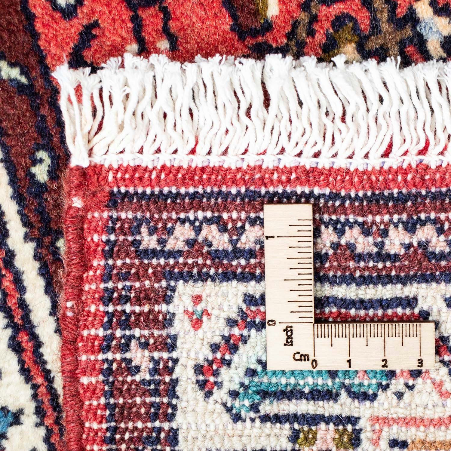 mm, Höhe: Handgeknüpft Wollteppich 80 125 10 cm, x Hosseinabad Beige rechteckig, Medaillon morgenland,