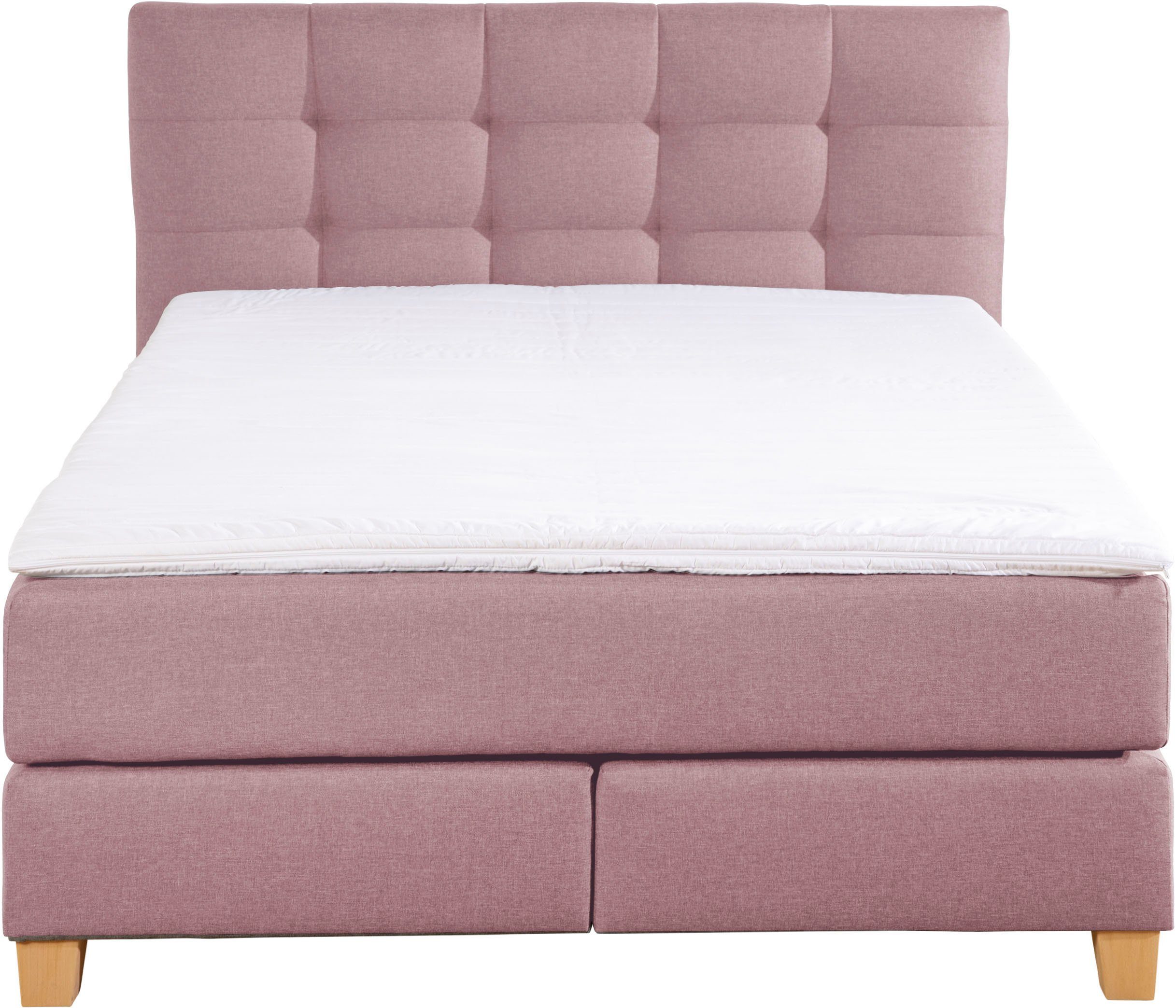 Home affaire Boxspringbett Moulay, inkl. Topper, in 3 Härtegraden, TFK auch in Härtegrad 4