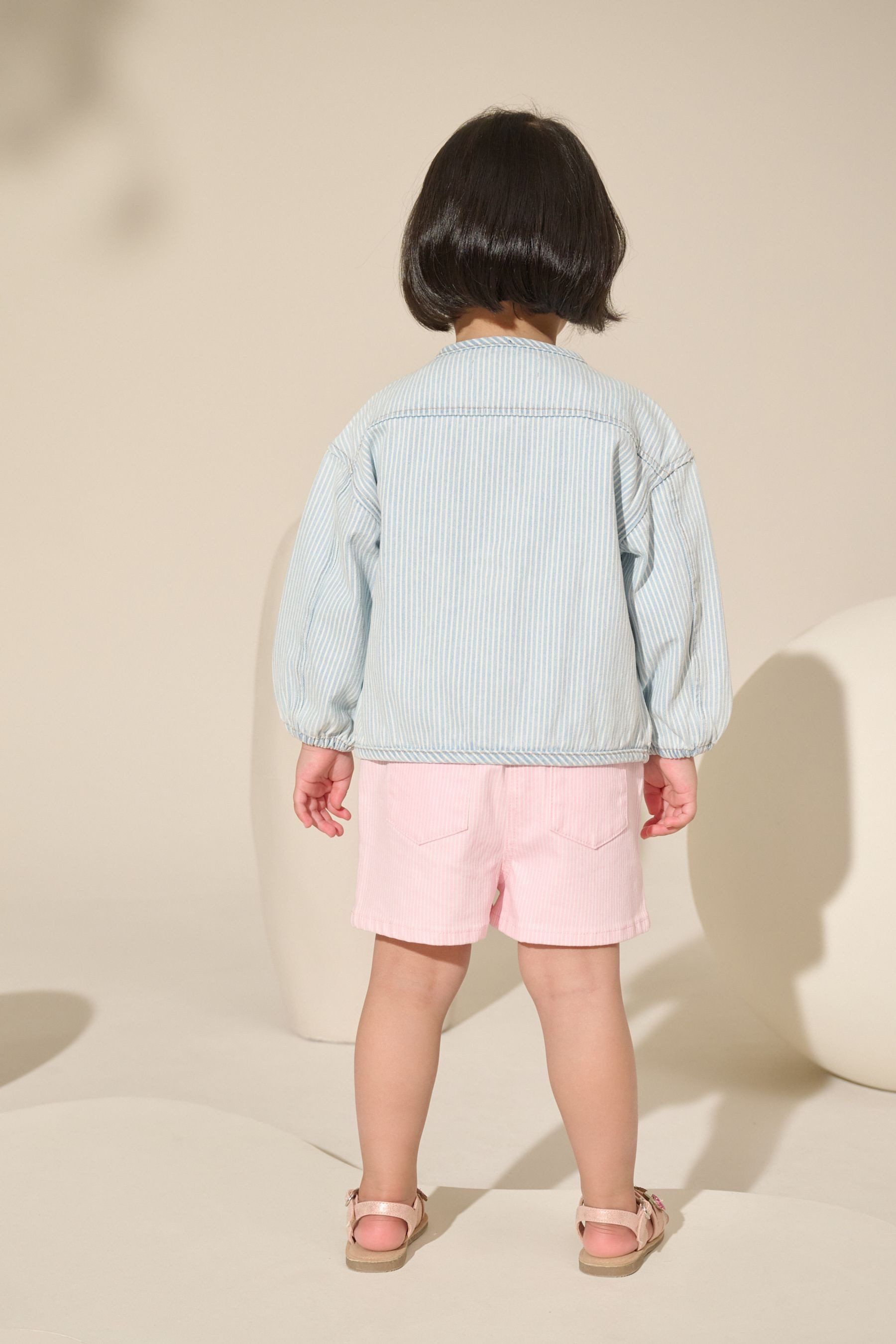Next Kurzjacke Gestreifte Kapuzenjacke mit Reißverschluss günstig online kaufen