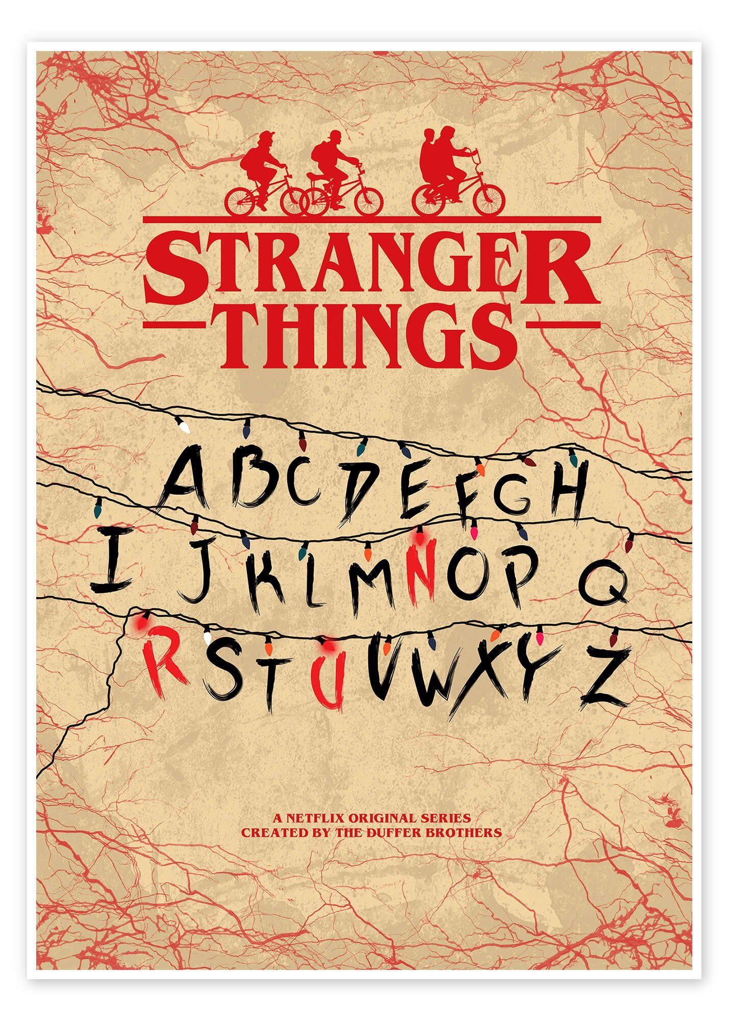 Posterlounge Wandbild Stranger Things (Englisch), HDMI2K, erhältlich als Po günstig online kaufen
