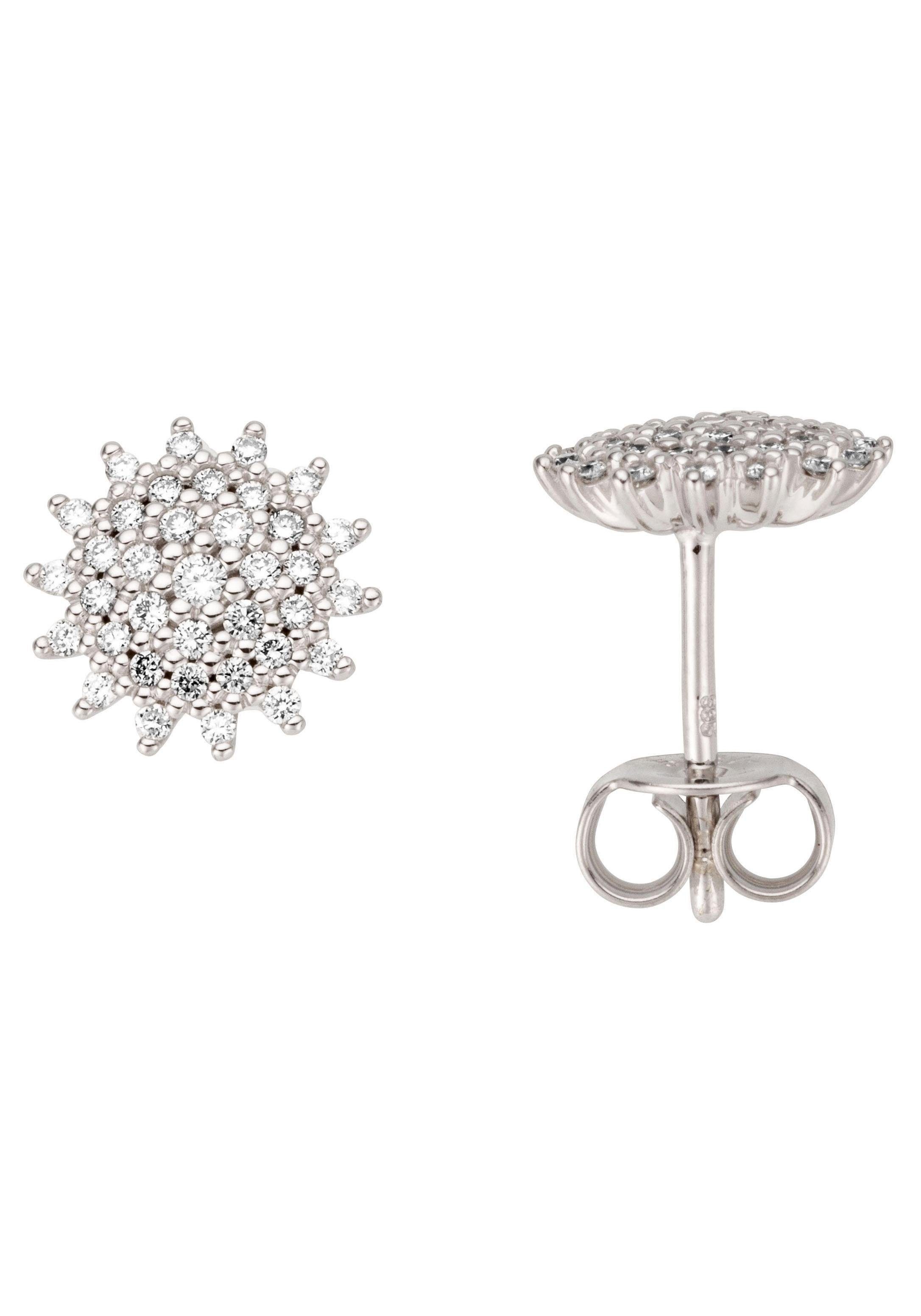Firetti Paar Ohrstecker Schmuck Geschenk Gold 585 Ohrschmuck, mit Brillant - Krappenfassung