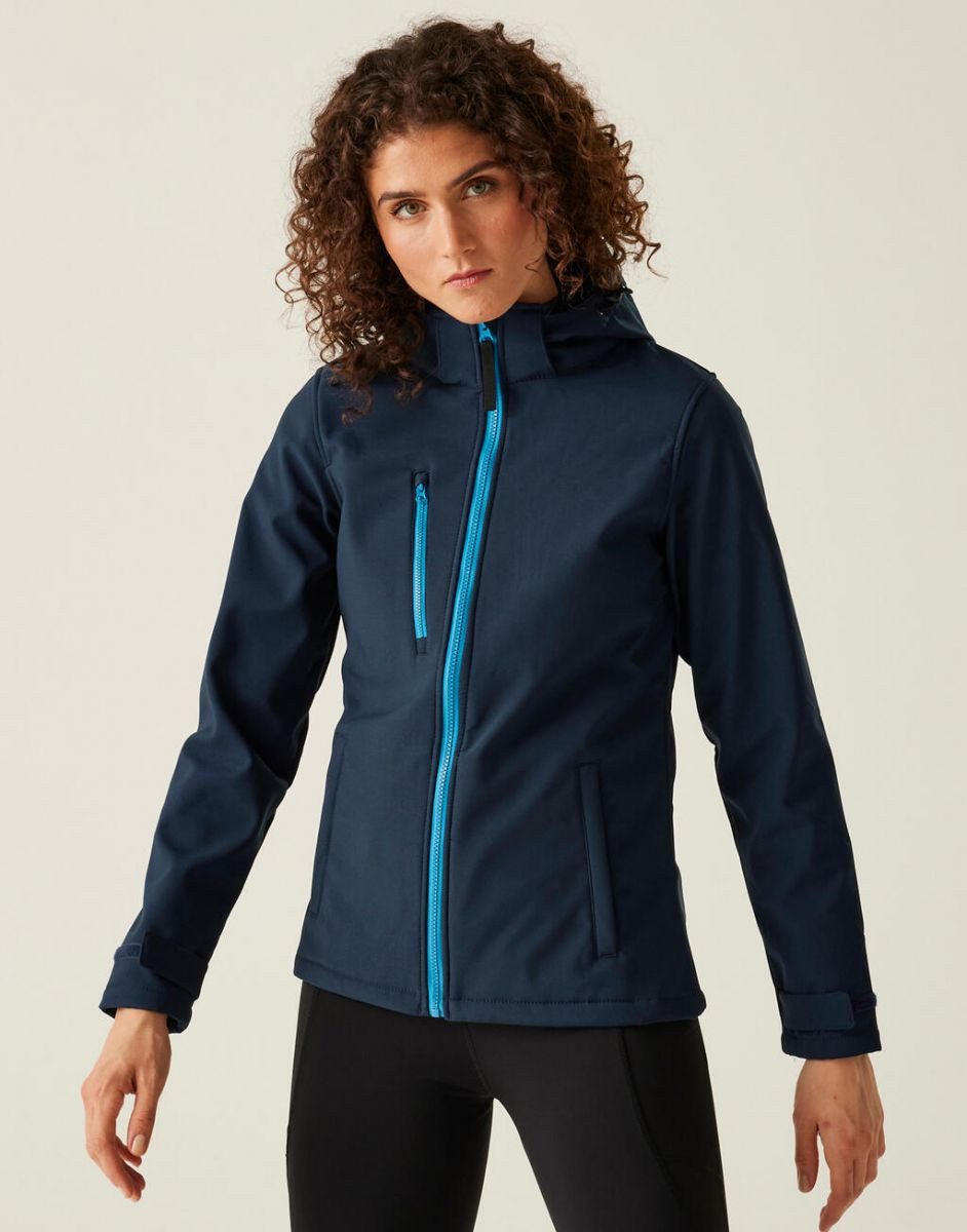 Regatta Professional Softshelljacke Womens Venturer 3-layer Printable Hooded Softshell Jacket