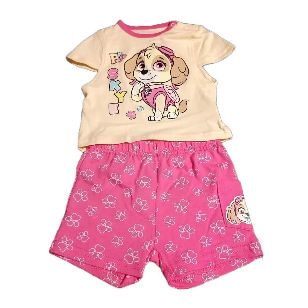 Shirt & Hose Babymode: PAW Patrol Kurzarm-Set, Größen 62-86, 100% Baumwolle
