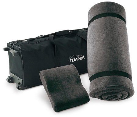 Schlafsystem Kopfkissen tragbare + 25% 75% Bezug: unterwegs Baumwolle, Topper, TEMPUR® Reiseset, für Tempur, Polyester,