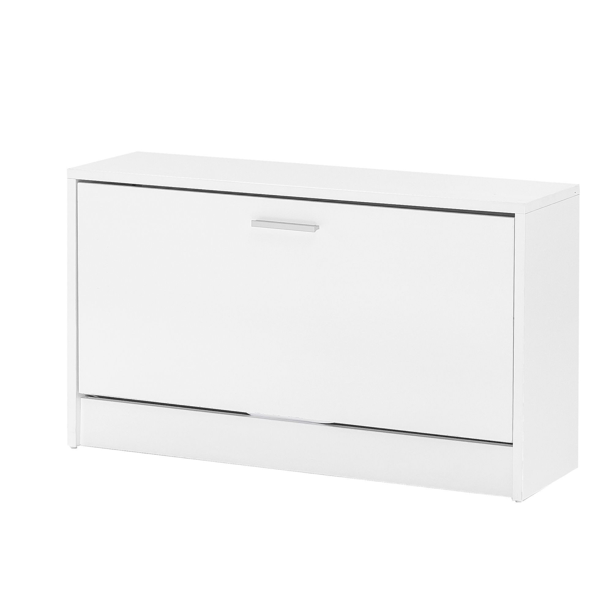 FINEBUY Schuhbank SuVa11682_1 (mit Sitzfläche Weiß, Schuhkipper Holz 80x47x günstig online kaufen