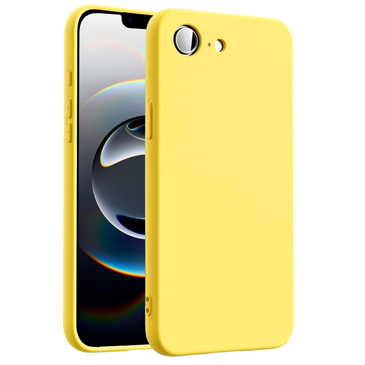 CoolGadget Handyhülle Silikon Colour Series Slim Case für iPhone 17e / iPhone 16e 6,1 Zoll, Hülle weich Handy Cover für iPhone 16e Schutzhülle Innenfleece