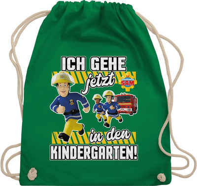 Shirtracer Turnbeutel Ich gehe jetzt in den Kindergarten!, Feuerwehrmann Sam Tasche