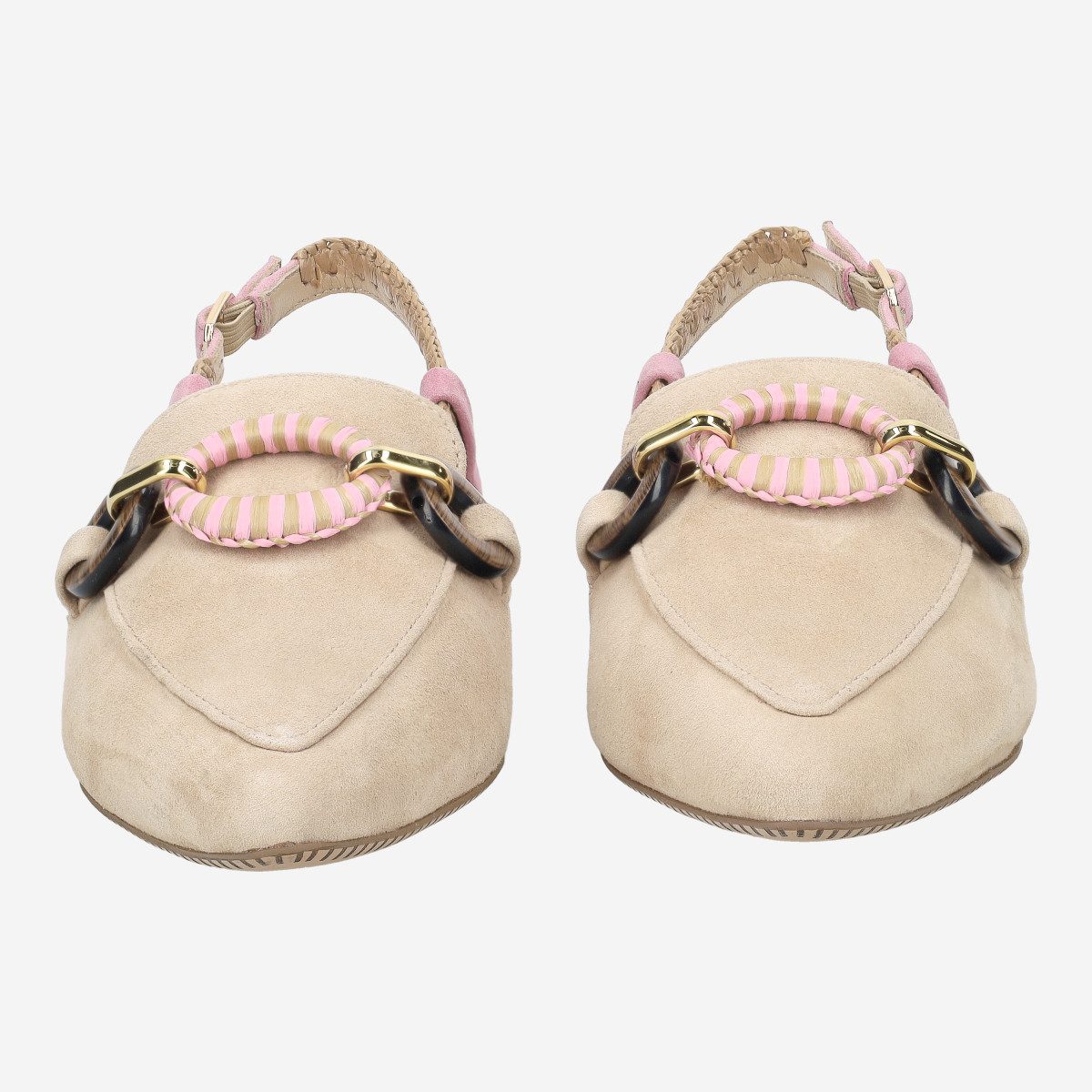 Maripé Maripé MA161 V.1, Peeptoes & Slingpumps, Beige, Damen Peeptoepumps