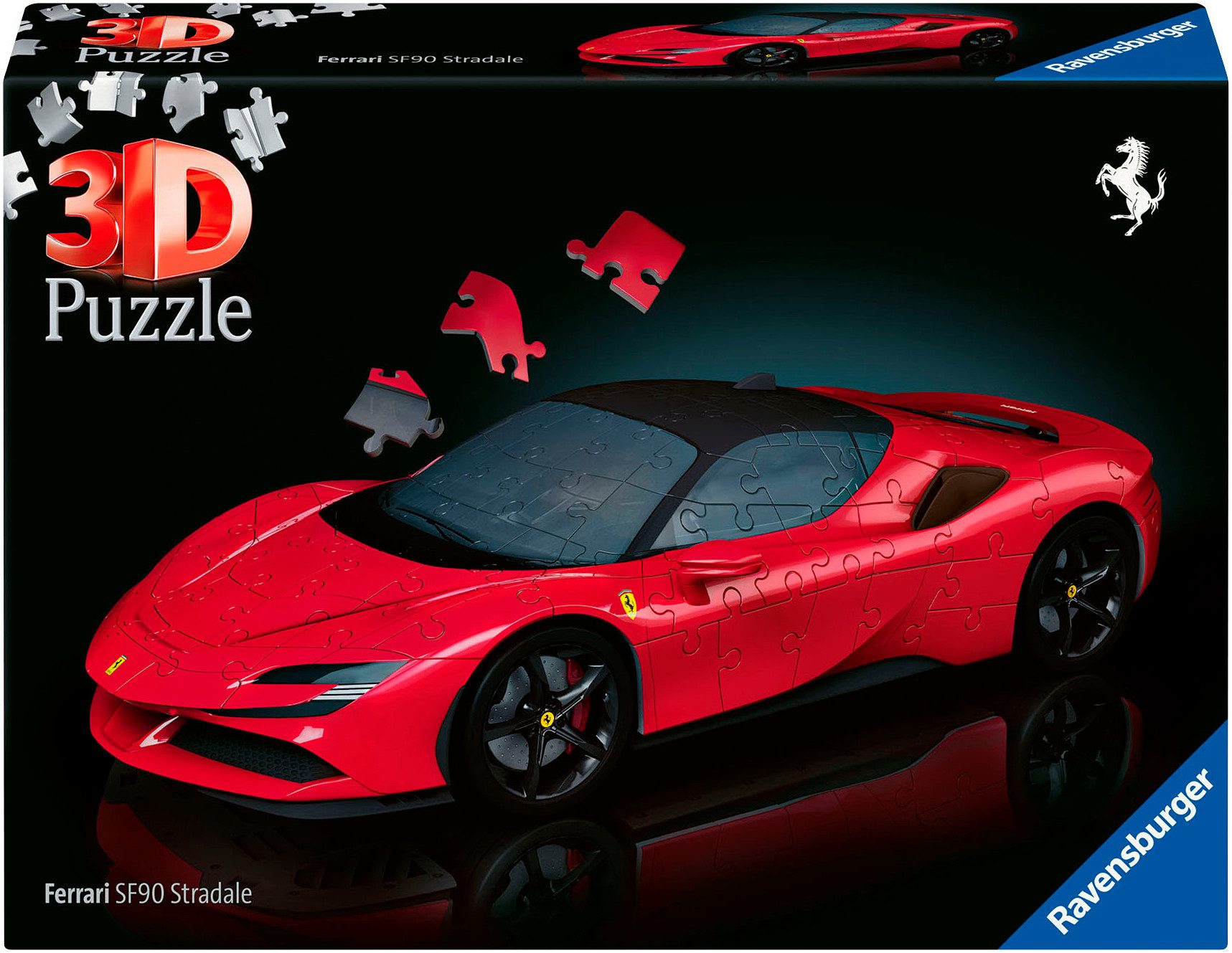 Ravensburger 3D-Puzzle Ferrari SF 90 Stradale, 108 Puzzleteile, Made in Europe