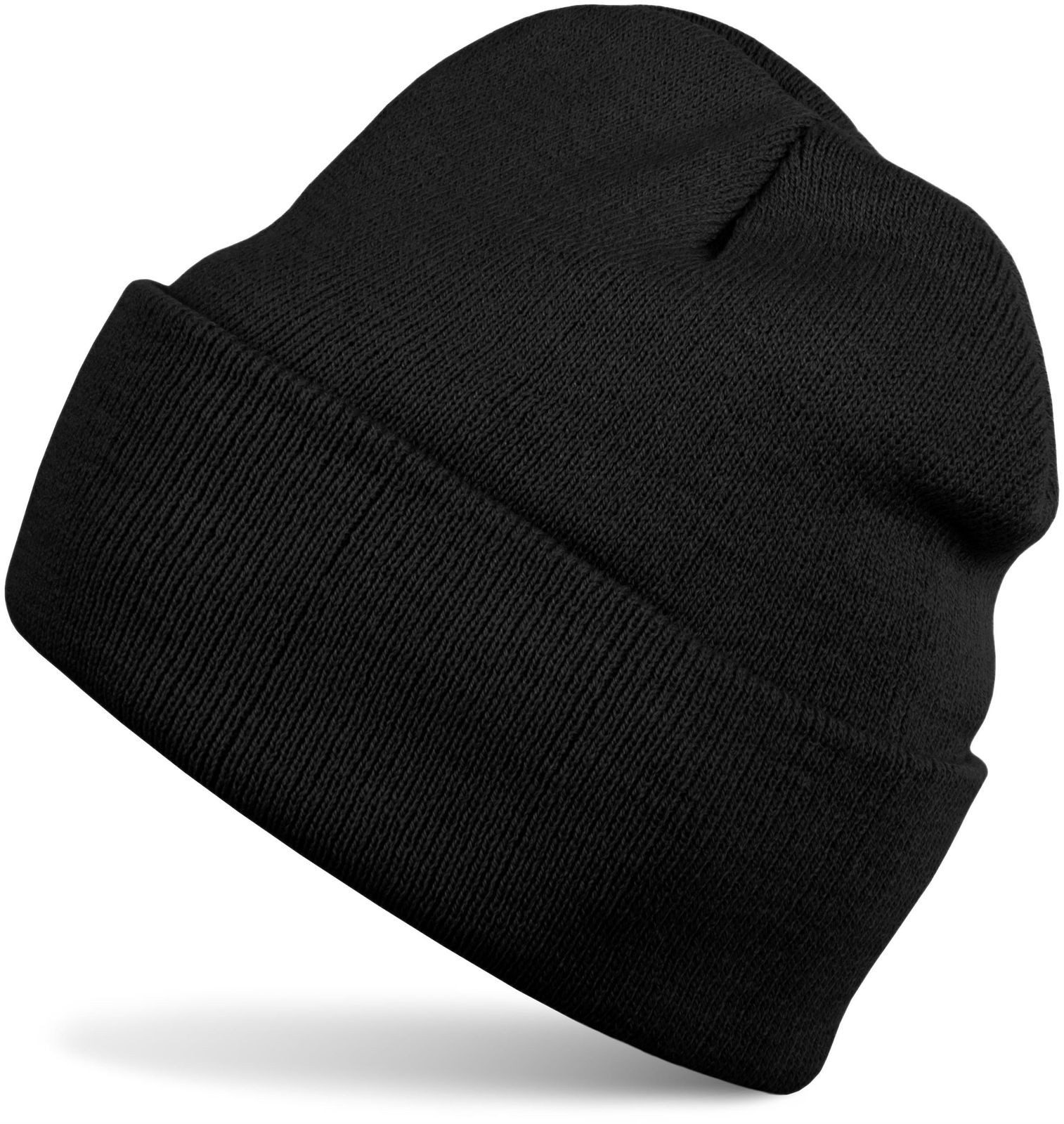 Strickmütze Winter Strickmütze mit Krempe