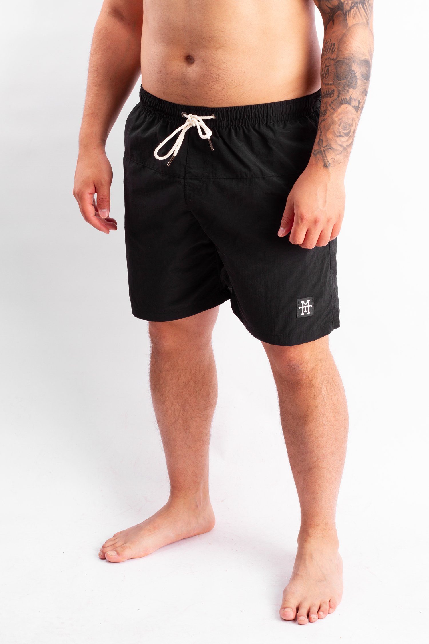 Manufaktur13 Badeshorts Shorts Swim - Black schnelltrocknend Out Badehosen