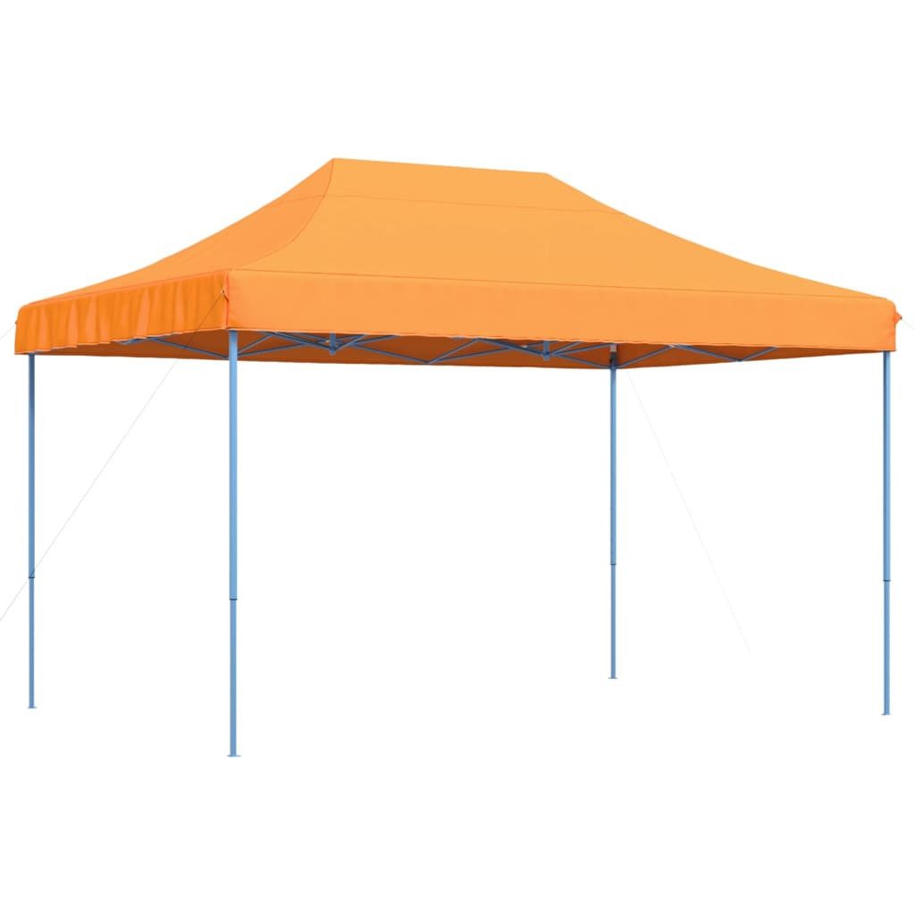Pavillon Pavillon Partyzelt Faltbar Pop-Up Orange 410x279x315 cm