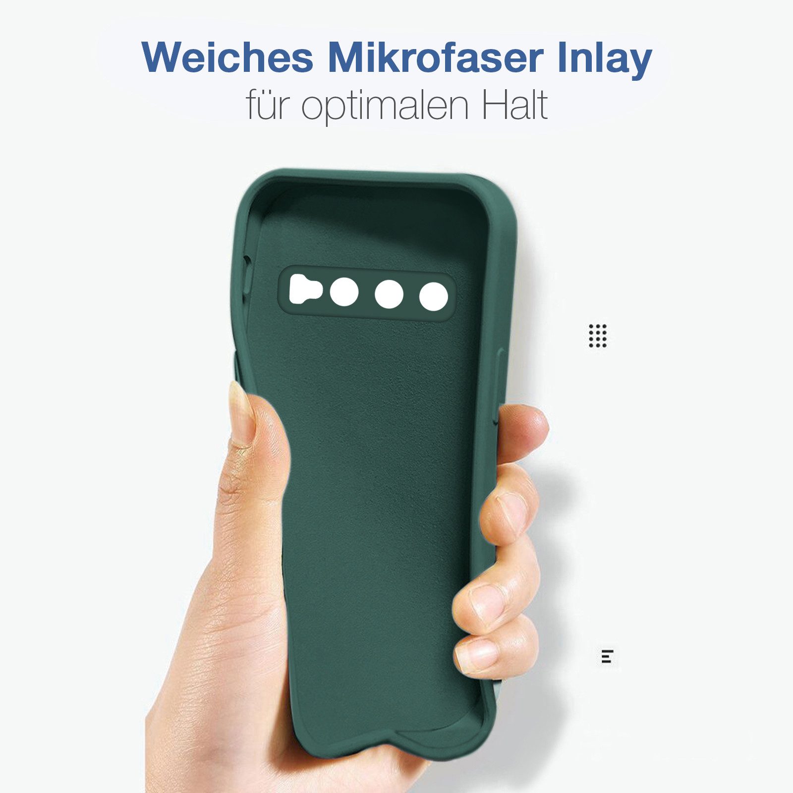 Tec-Expert Handyhülle SoftGrip Cover Hülle für Samsung Galaxy S10, Handy Case Bumper integrierter Kameraschutz flexibel