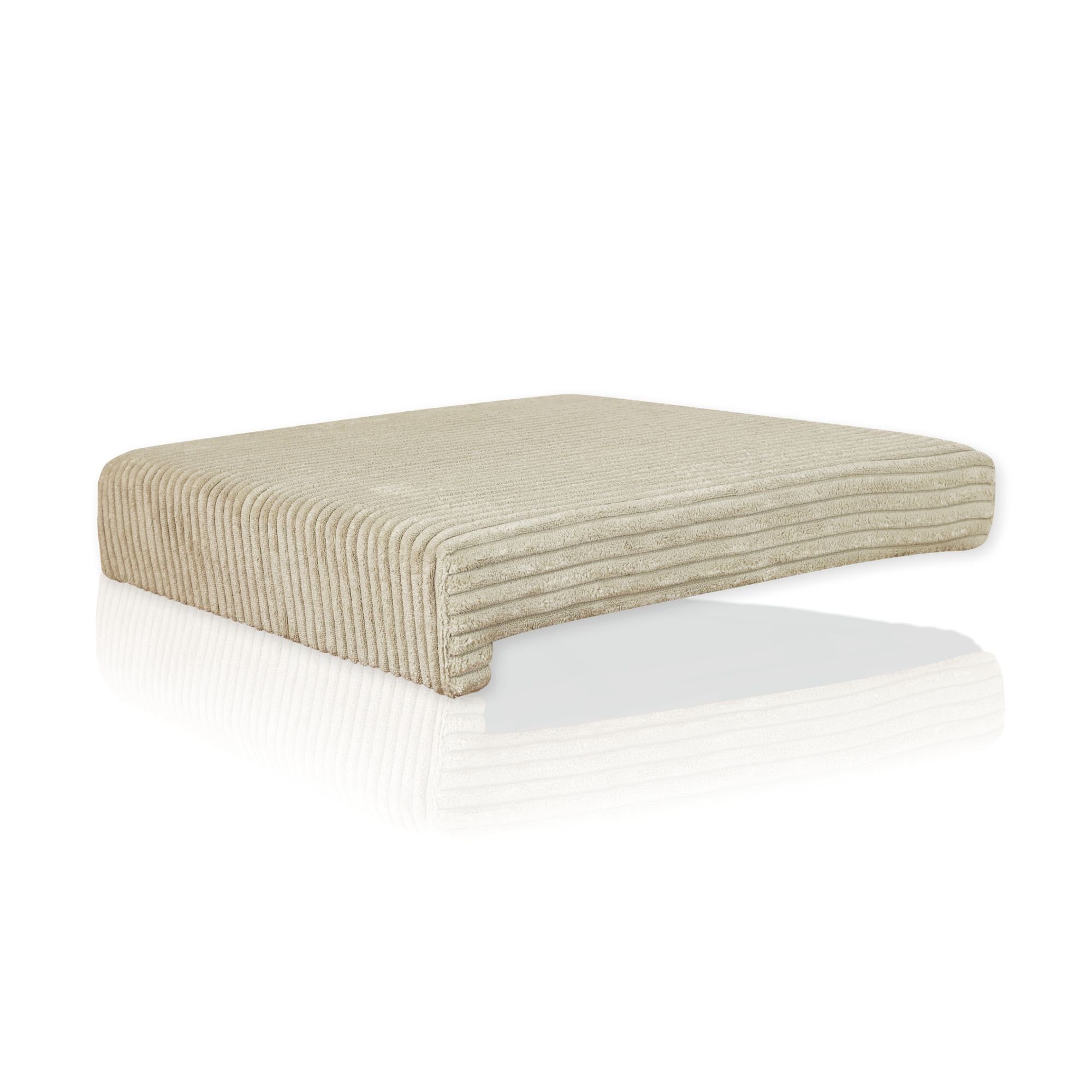 Lycce Bankauflage Bankauflage Klemmkissen 1 Leiste, Cordstoff extra Polsterung, (1 St), für Banktiefe ab 35 cm, verrutscht nicht, versch. Farben