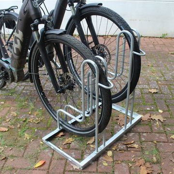 TRUTZHOLM Fahrradständer Fahrradständer Reihenparker für 4 Fahrräder feuerverzinkt 2x2 Mehrfach