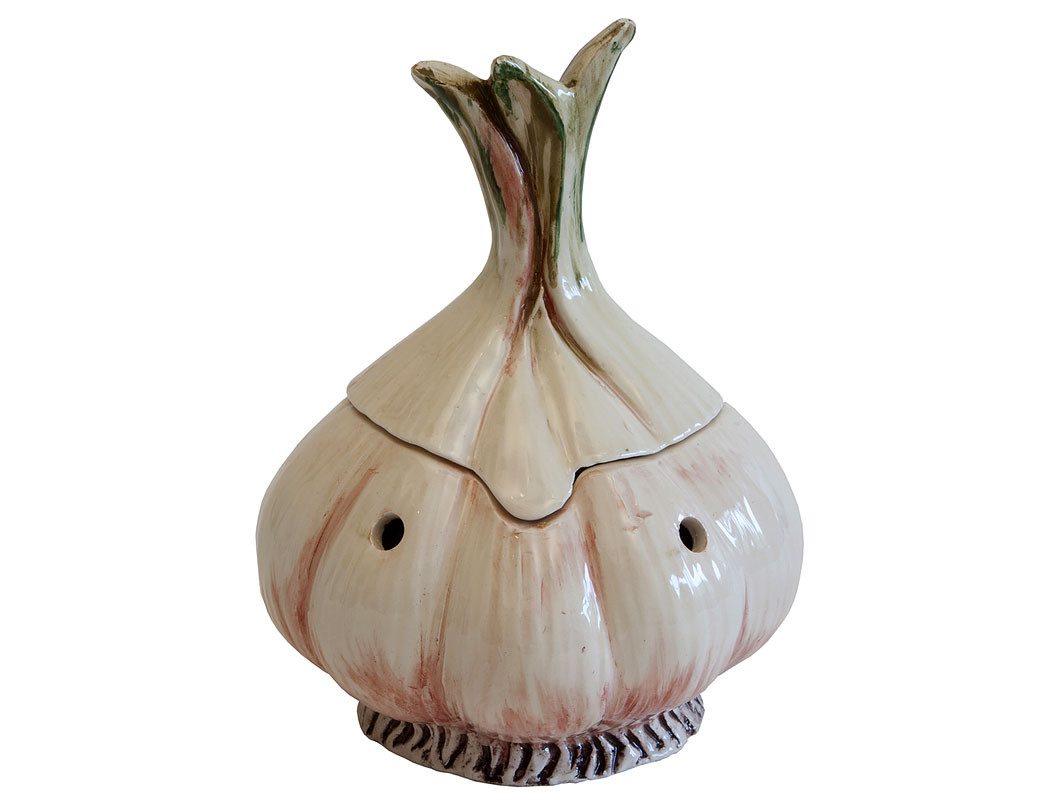 Virginia Casa Vorratsdose, Keramik, Handwäsche empfohlen, Weiß, Knoblauch, H: 20cm