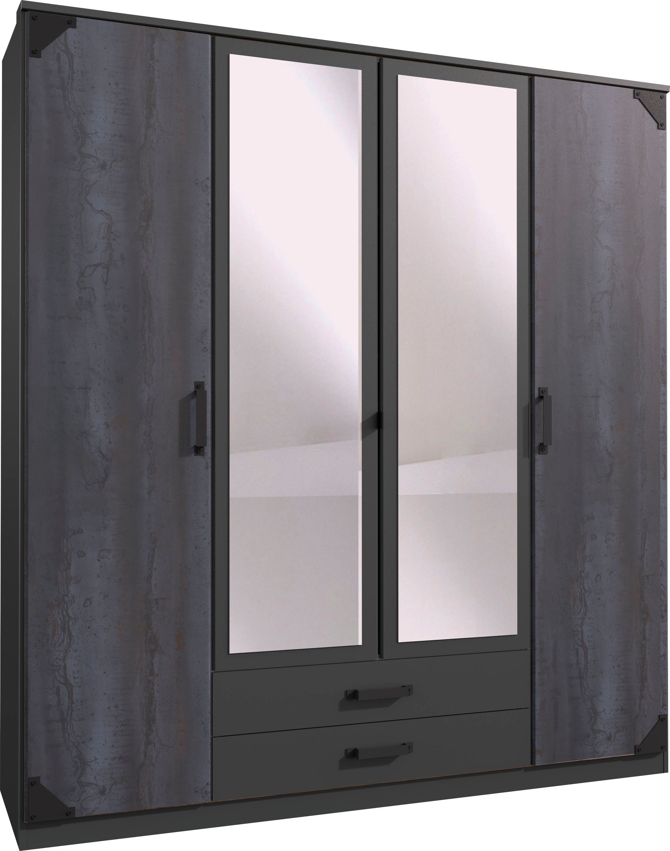 Wimex Drehtürenschrank Bochum mit Spiegel günstig online kaufen